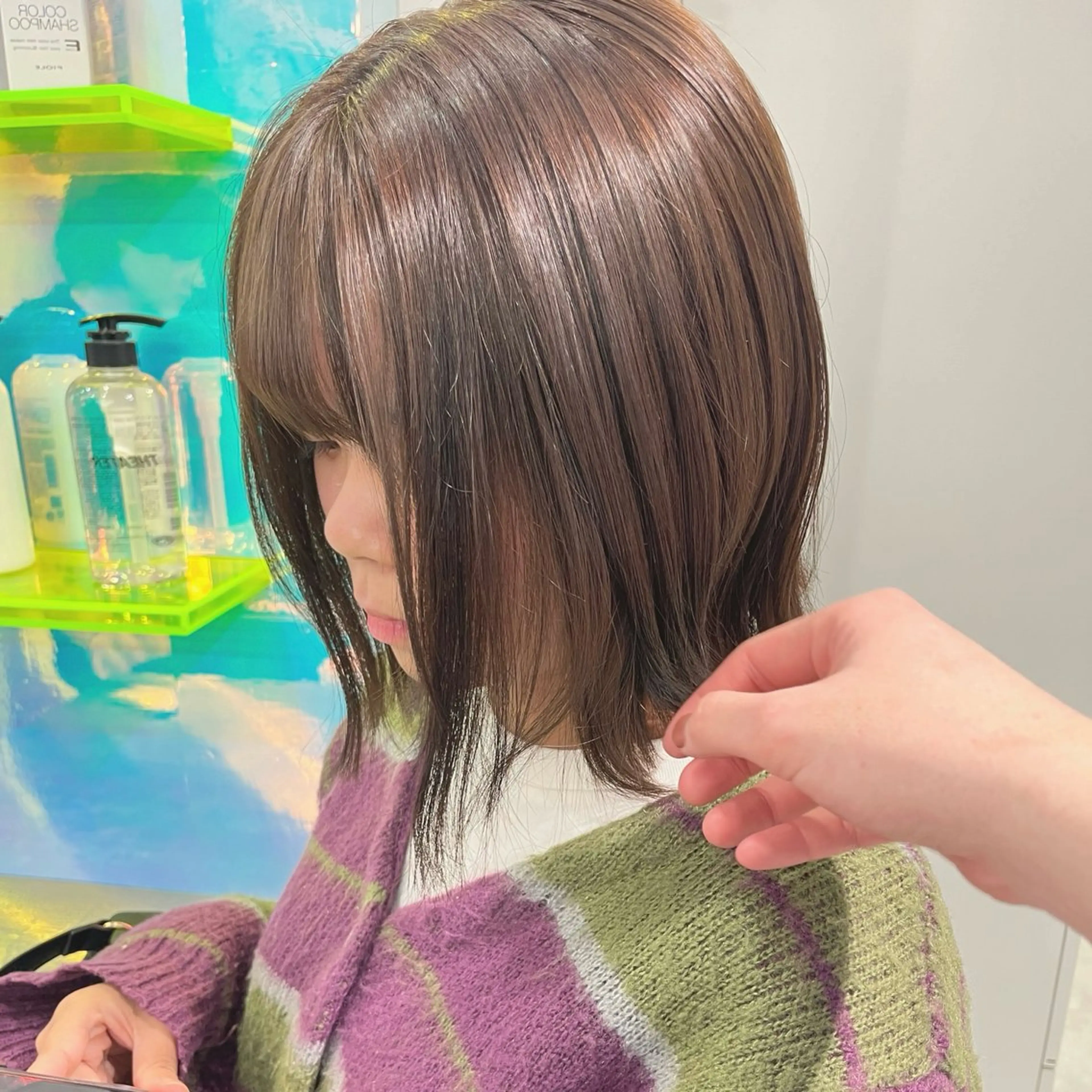 ミディアム カラー ヘアカラー ブリーチボブNo.1 🥇/KOHEIのヘアスタイル