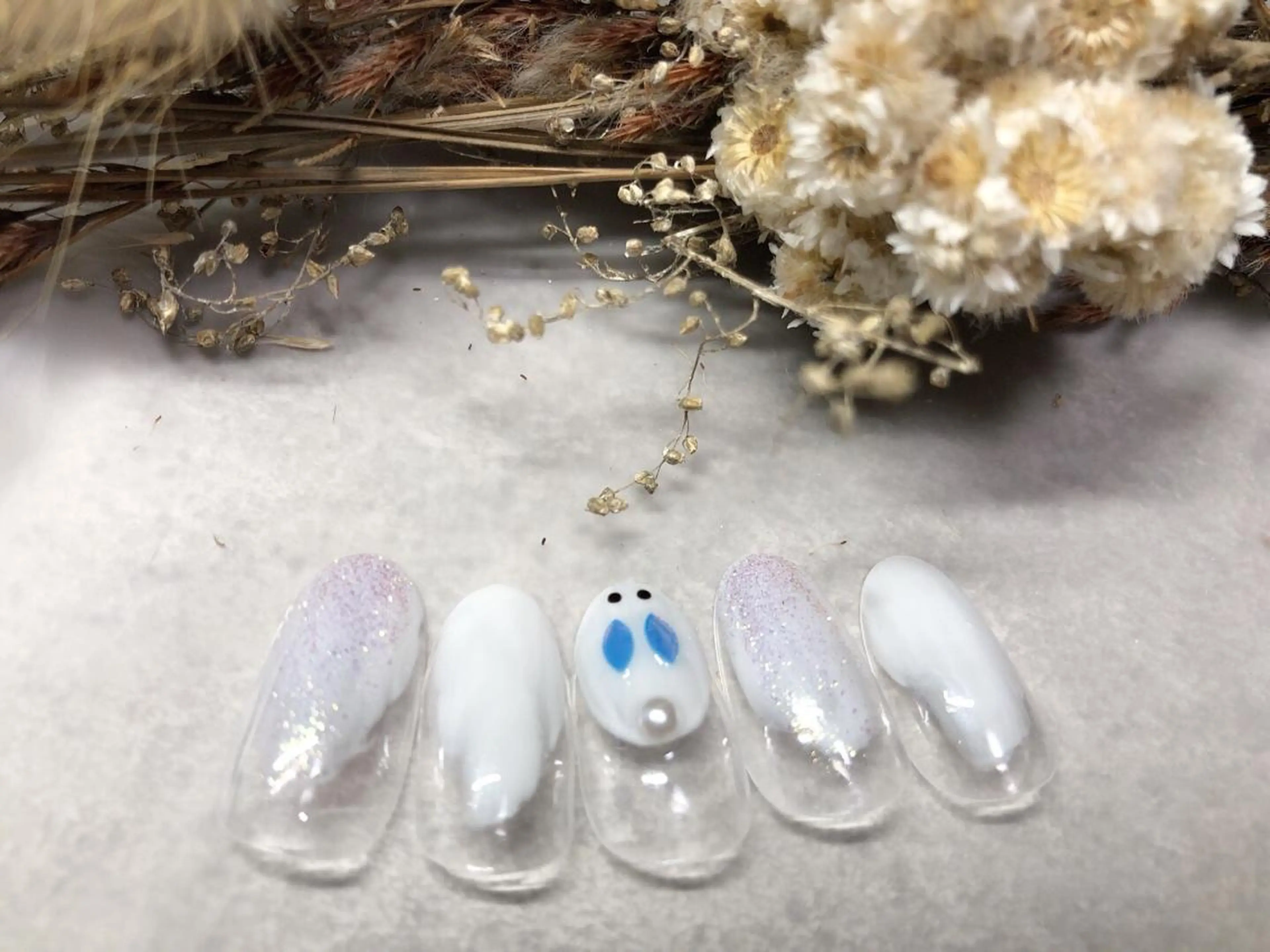 ネイル ジェルネイル 韓国ネイル パラジェル シンプルネイル 冬ネイル ハンドネイル kiki nail 二子玉川のネイルデザイン