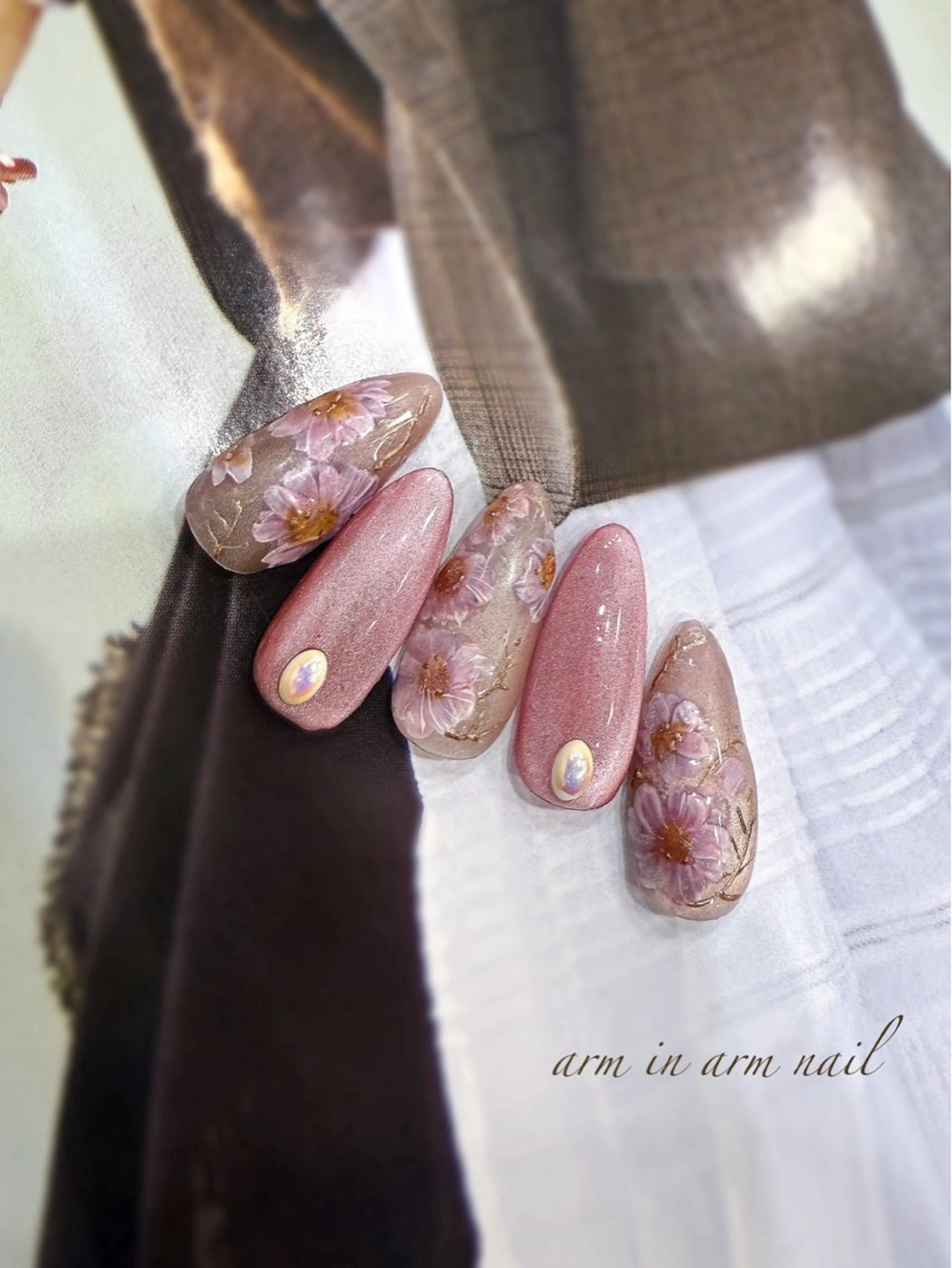 ネイル arm in arm ︎✿Yamamotoのマツエク・マツパデザイン