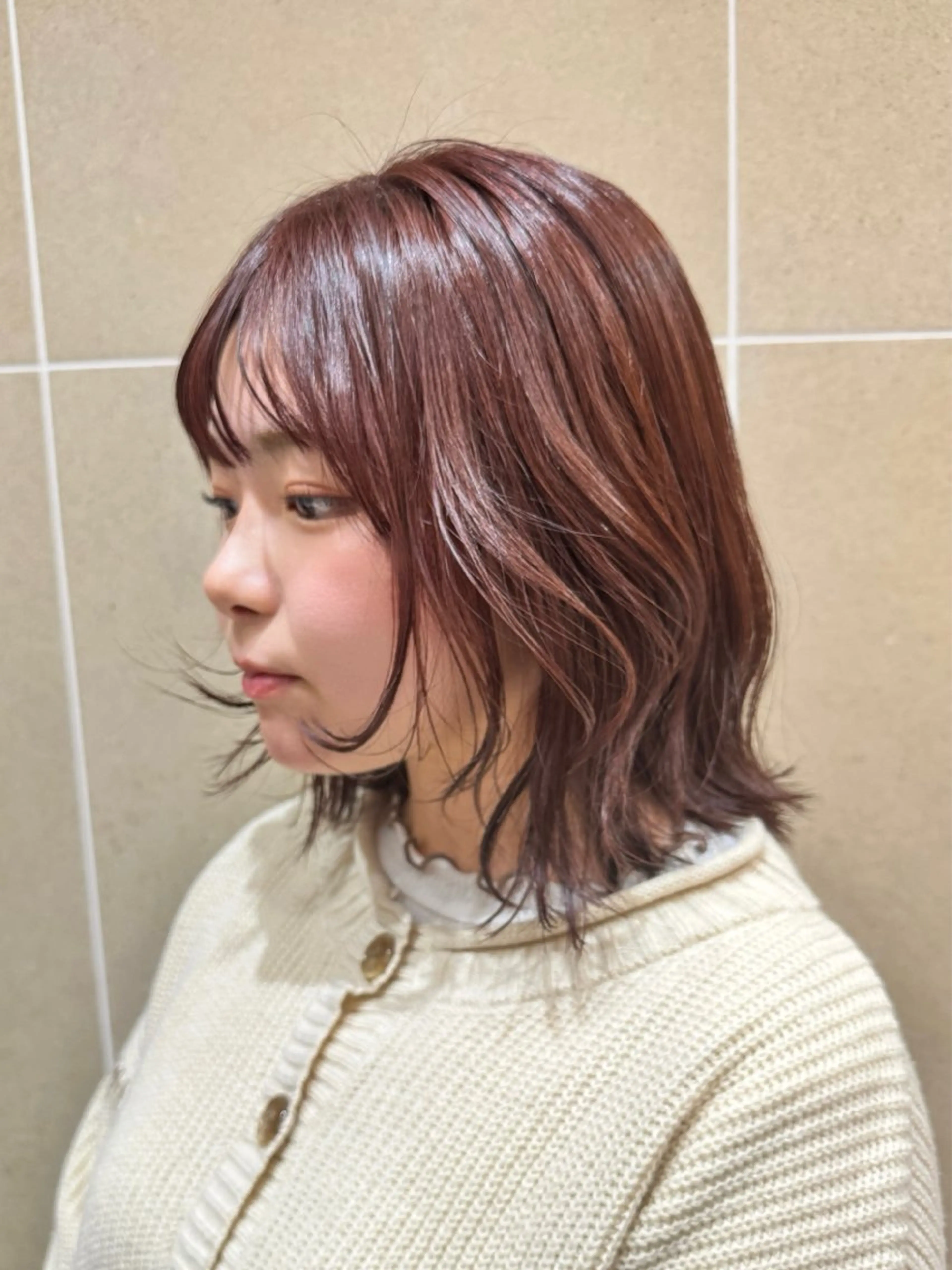 ミディアム カラー ヘアカラー トリートメント sakura❀/板橋 モデル募集中🪄︎︎のヘアスタイル