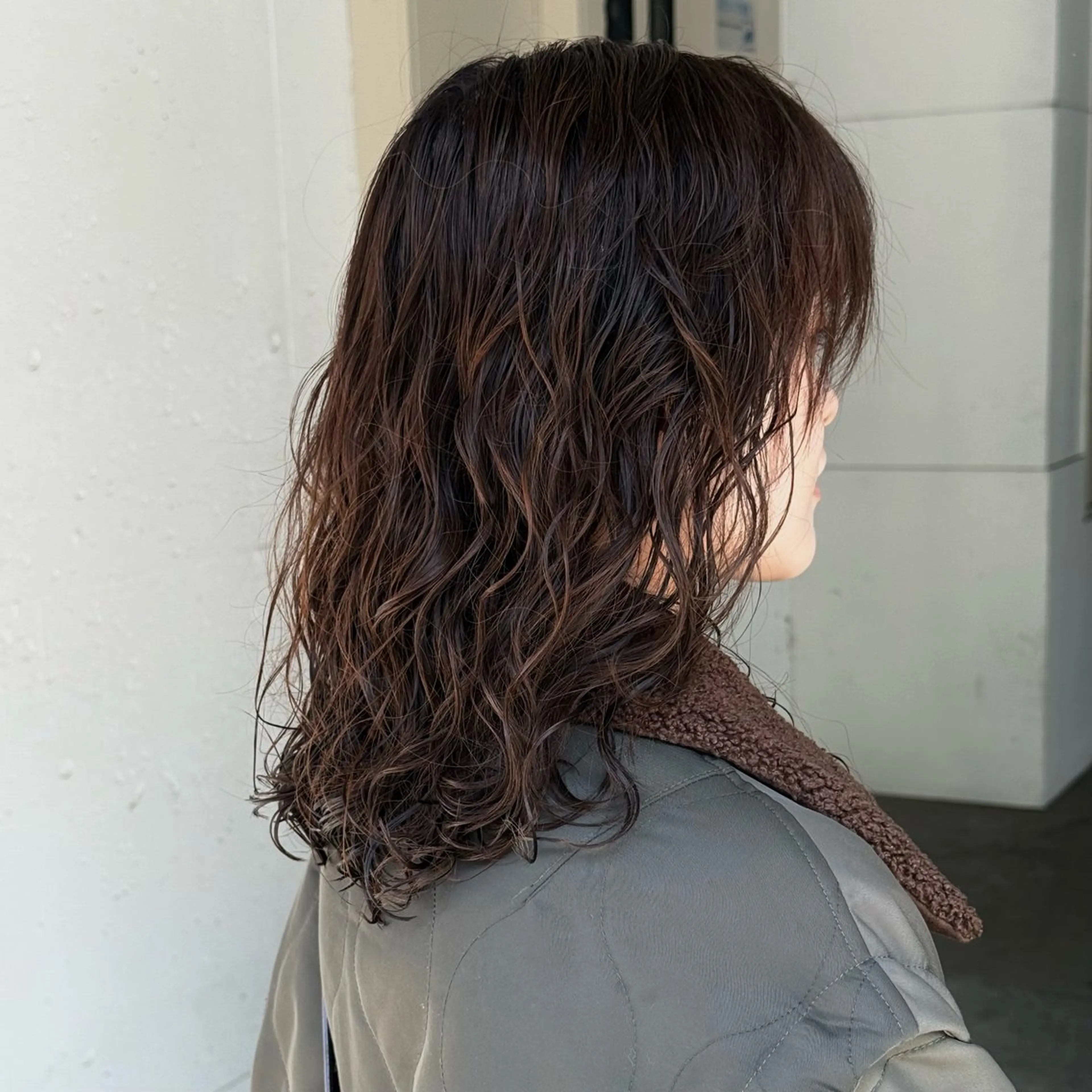 ミディアム パーマ ミディアムパーマ カット パーマ トリートメント hair space Syrup所属・レディースパーマ/ 合田 有一朗のヘアスタイル