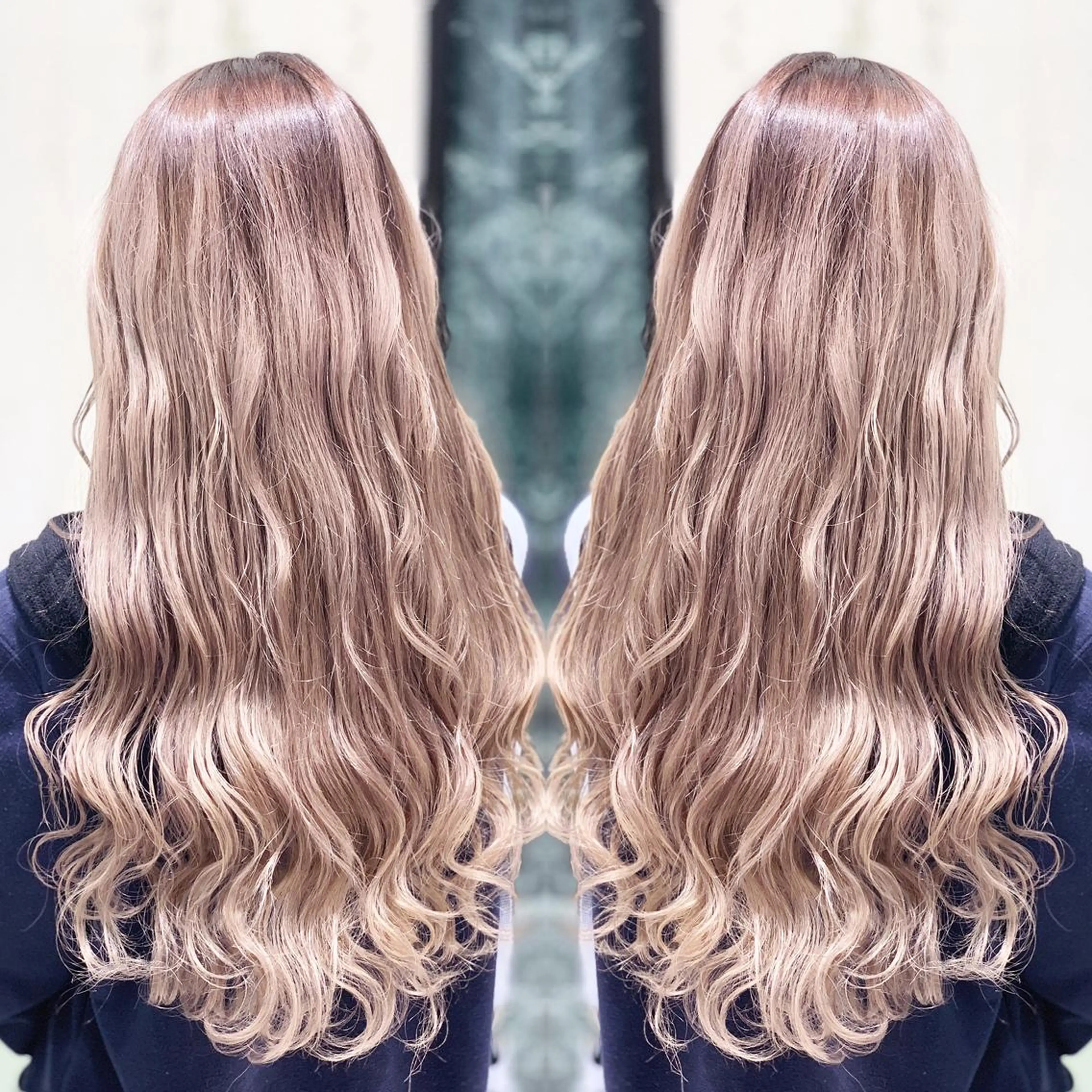 ロング カラー グラデーションカラー グレージュ カット ヘアカラー N° jillva ♦️川端裕司♦️のヘアスタイル