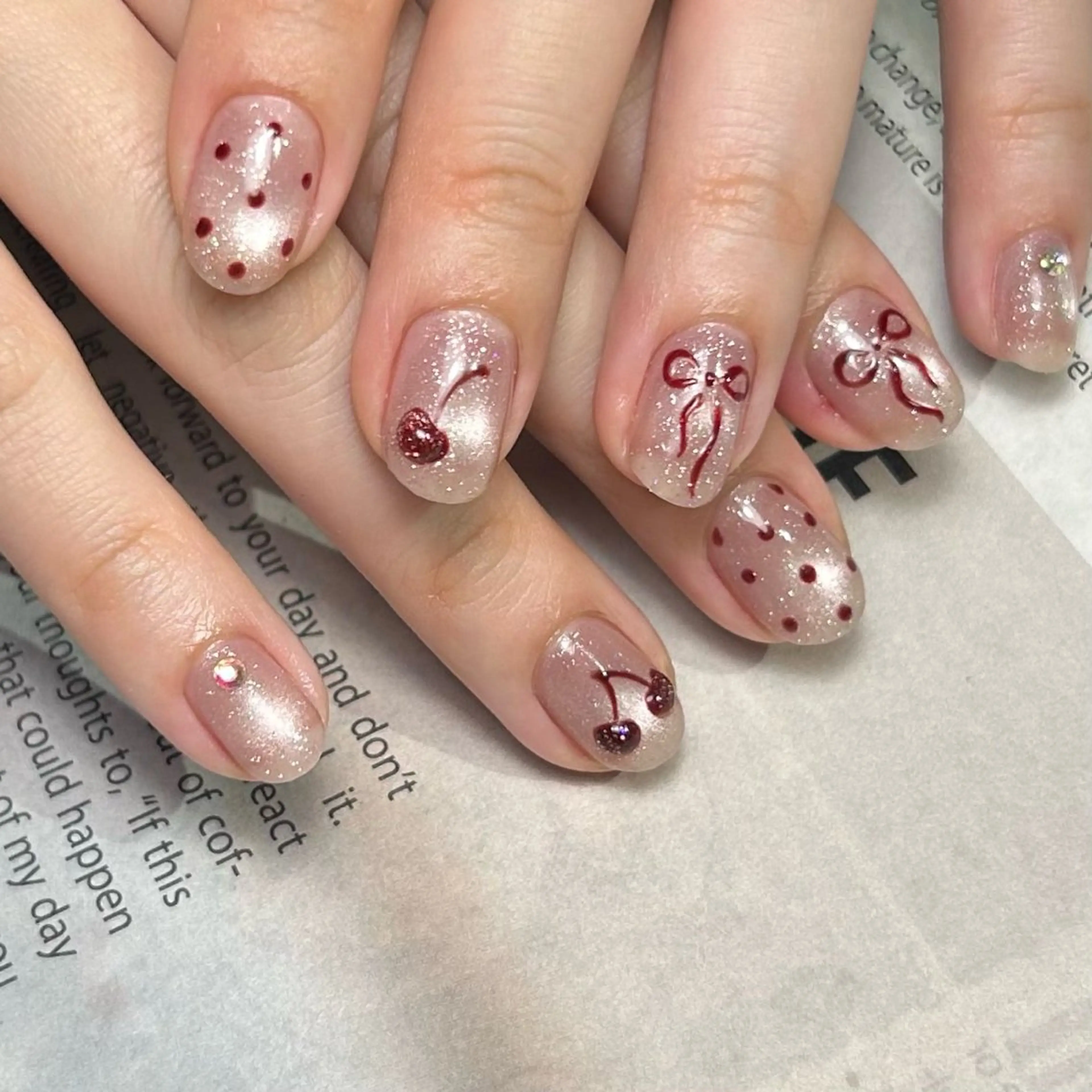 【オフあり】ジェル💅🏽持ち込み画像(片手3本メイン)の写真