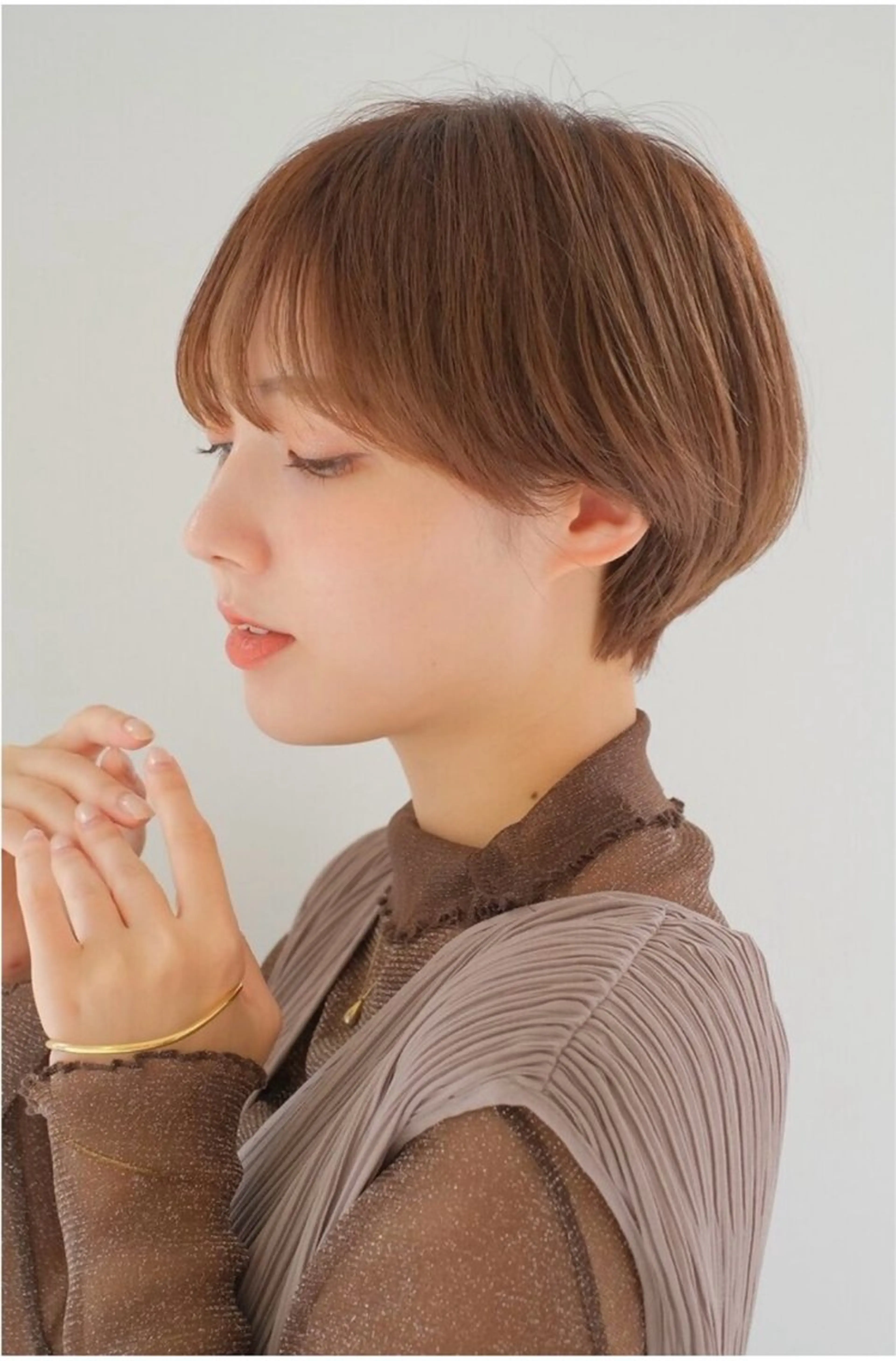 ショート カラー ヘアアレンジ 似合わせカットカラー 💎モエのヘアスタイル