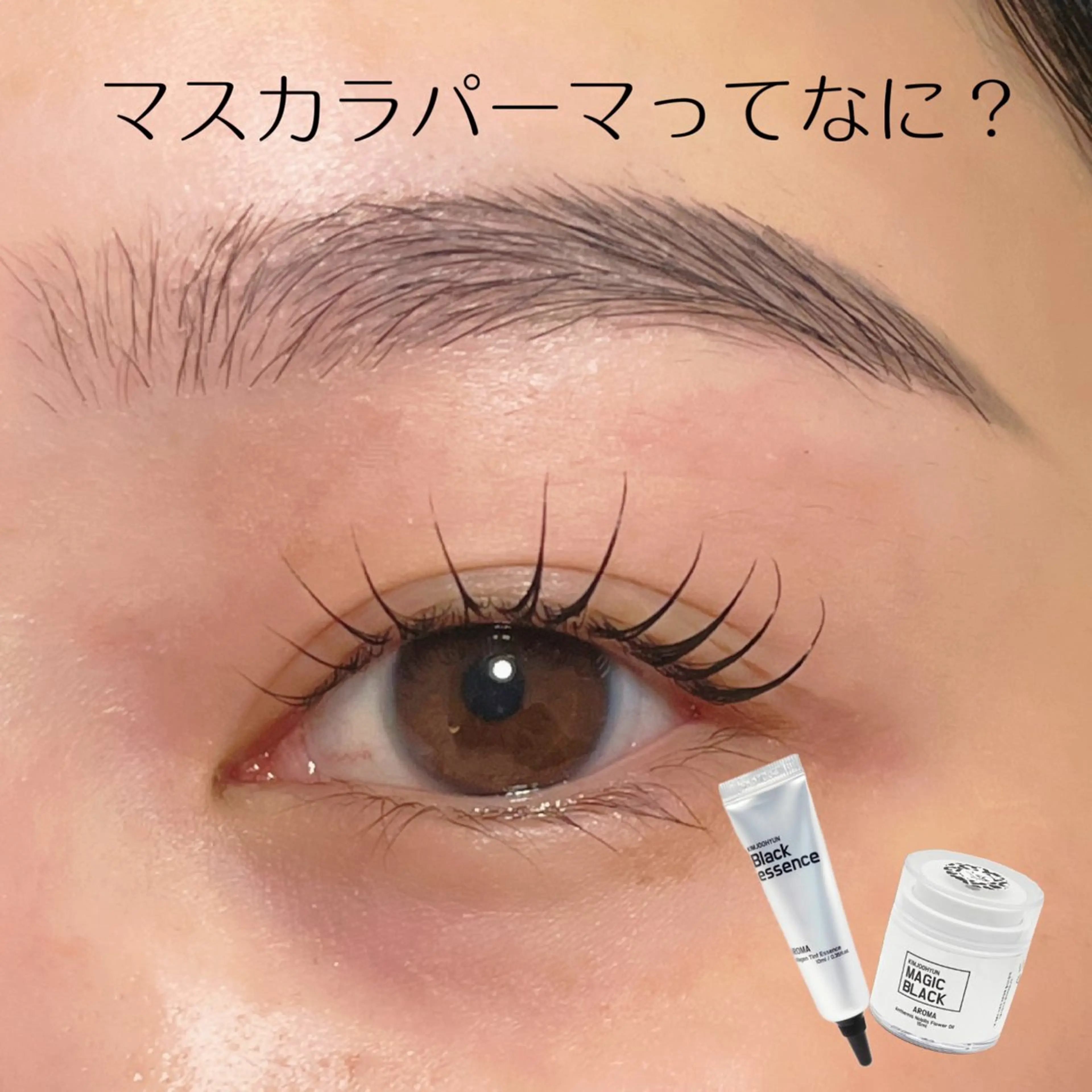 《🉐セットメニュー》アイブロウwax＋マスカラパーマパーマ🐼の写真