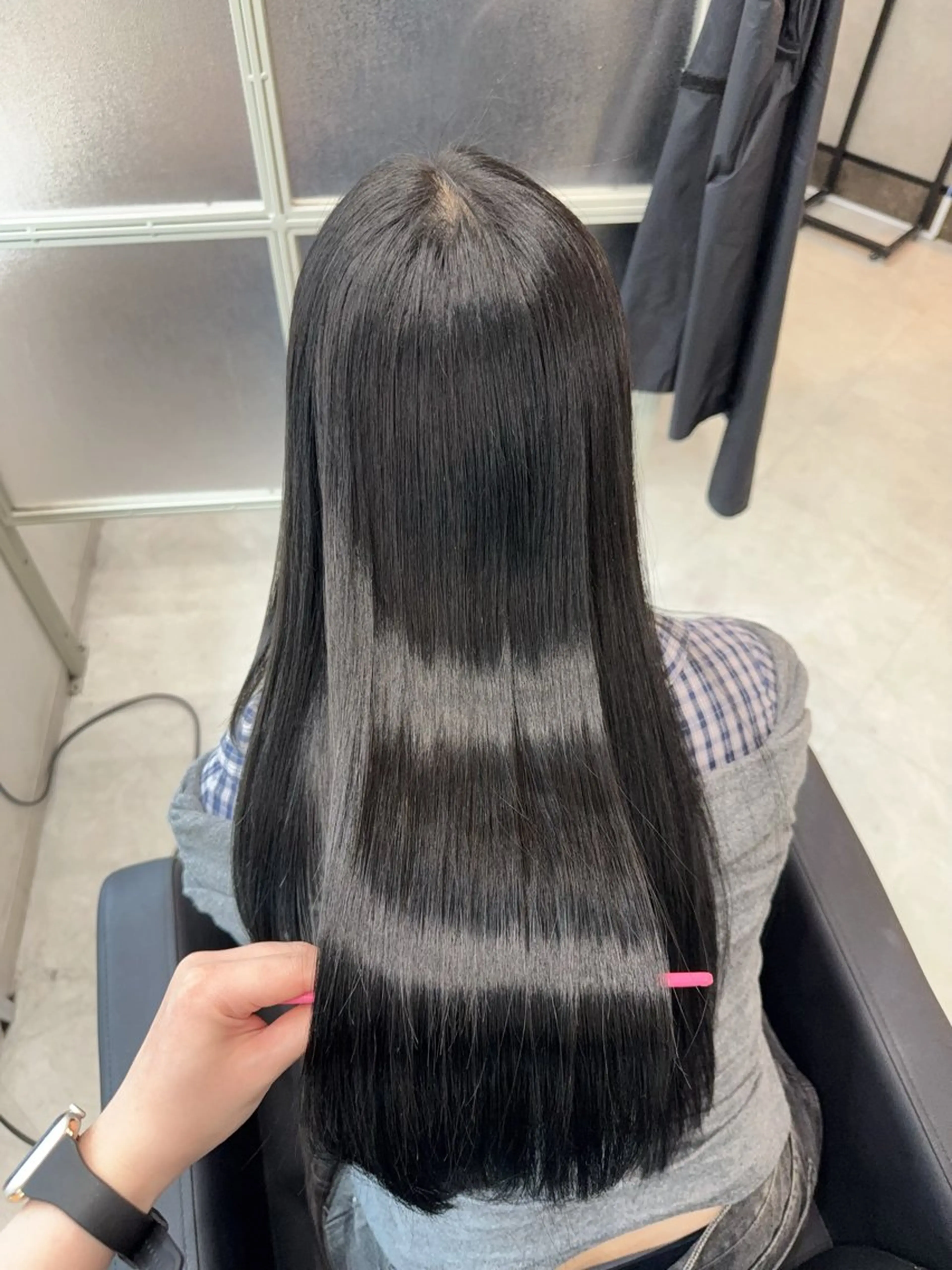 ロング 髪質改善 カット ヘアカラー 縮毛矯正 トリートメント ヘッドスパ MAHO/透明感カラ ー/髪質改善🍒のヘアスタイル