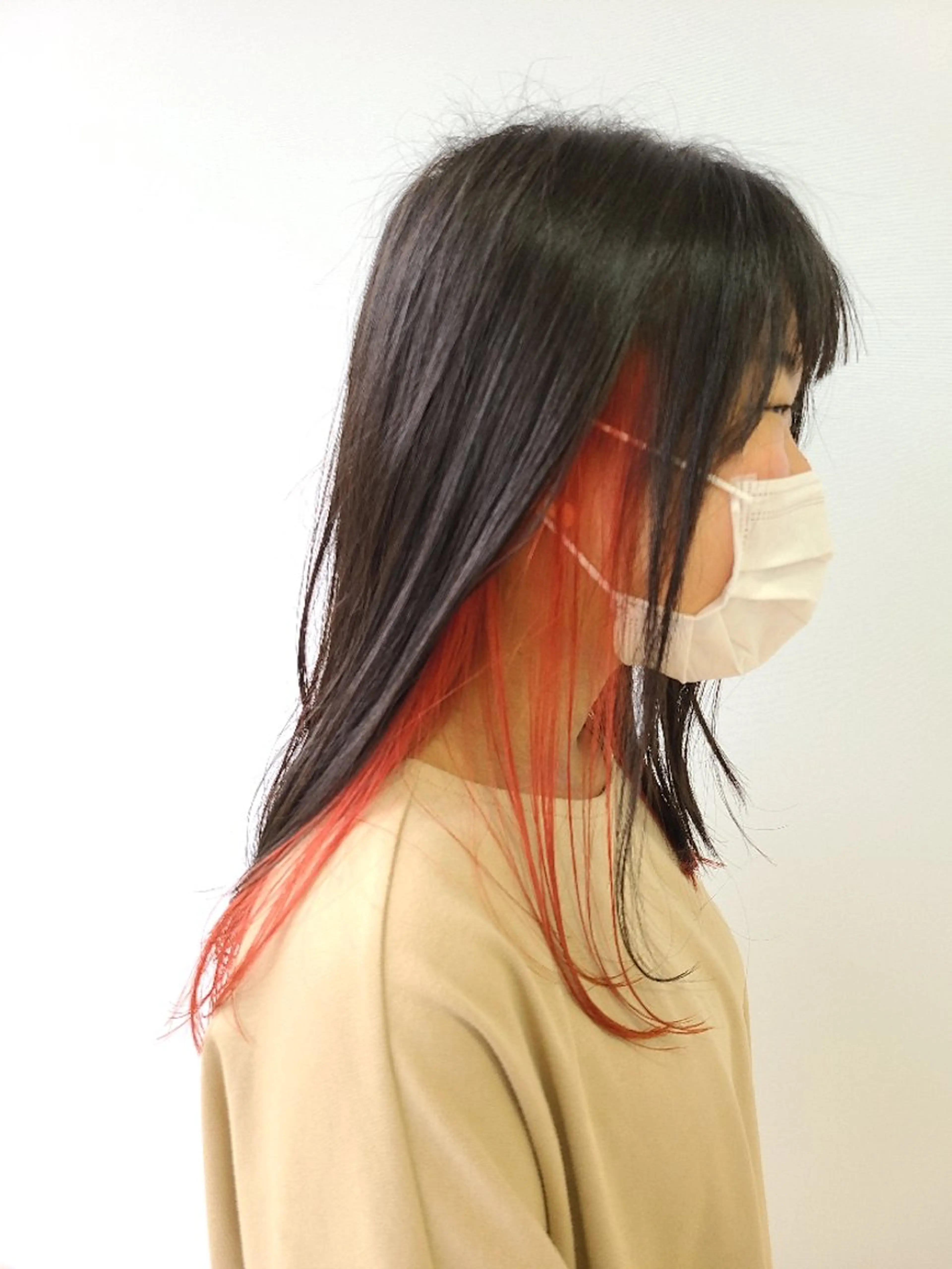 ロング カット ヘアカラー トリートメント GO TODAYシェアサロン岡山店所属・🎗️髪質改善・美髪 艶髪🥇小西邦生のヘアスタイル