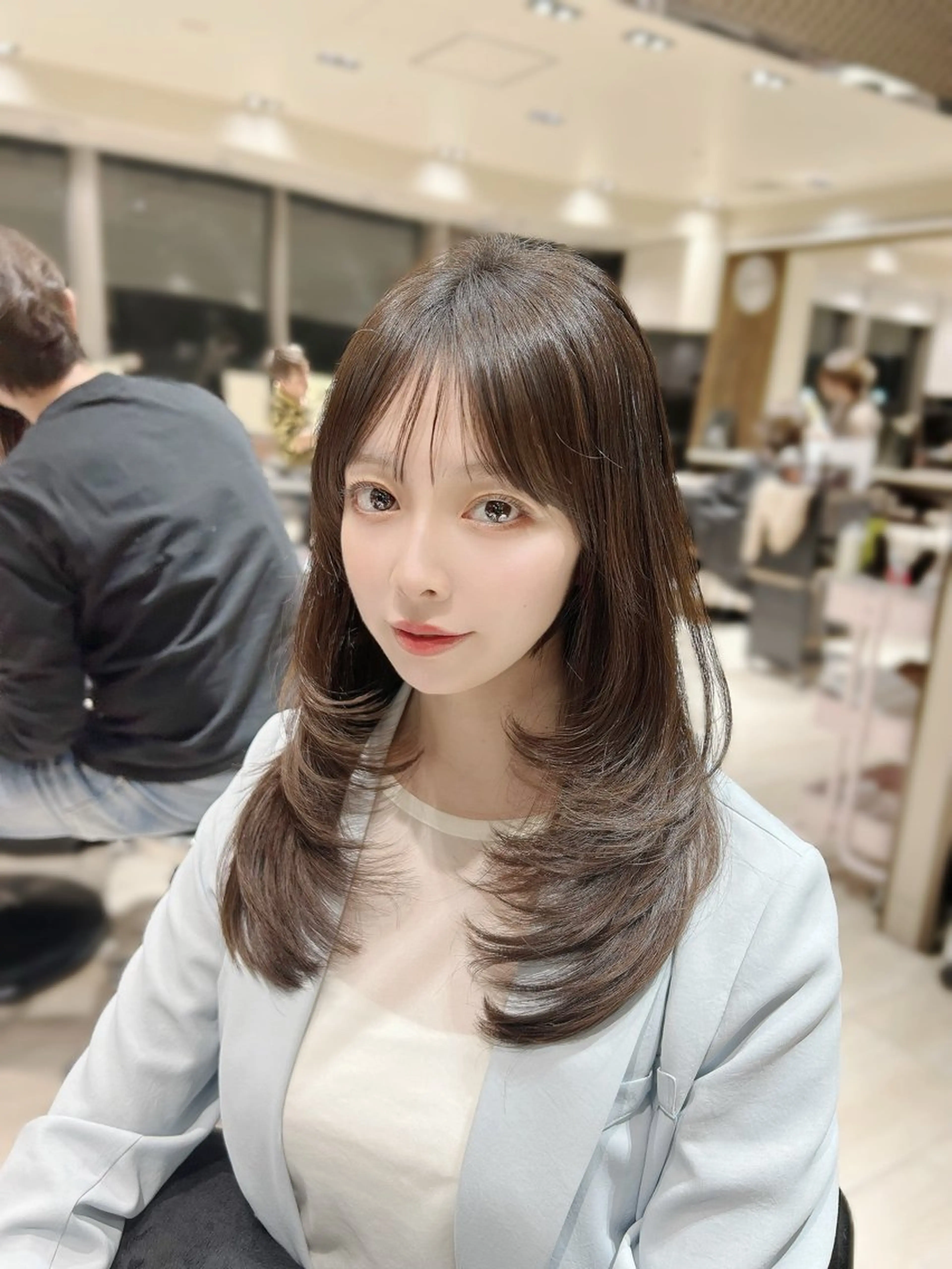 ロング カット トリートメント 🎀大竹美侑／顔まわ りカット／レイヤーのヘアスタイル