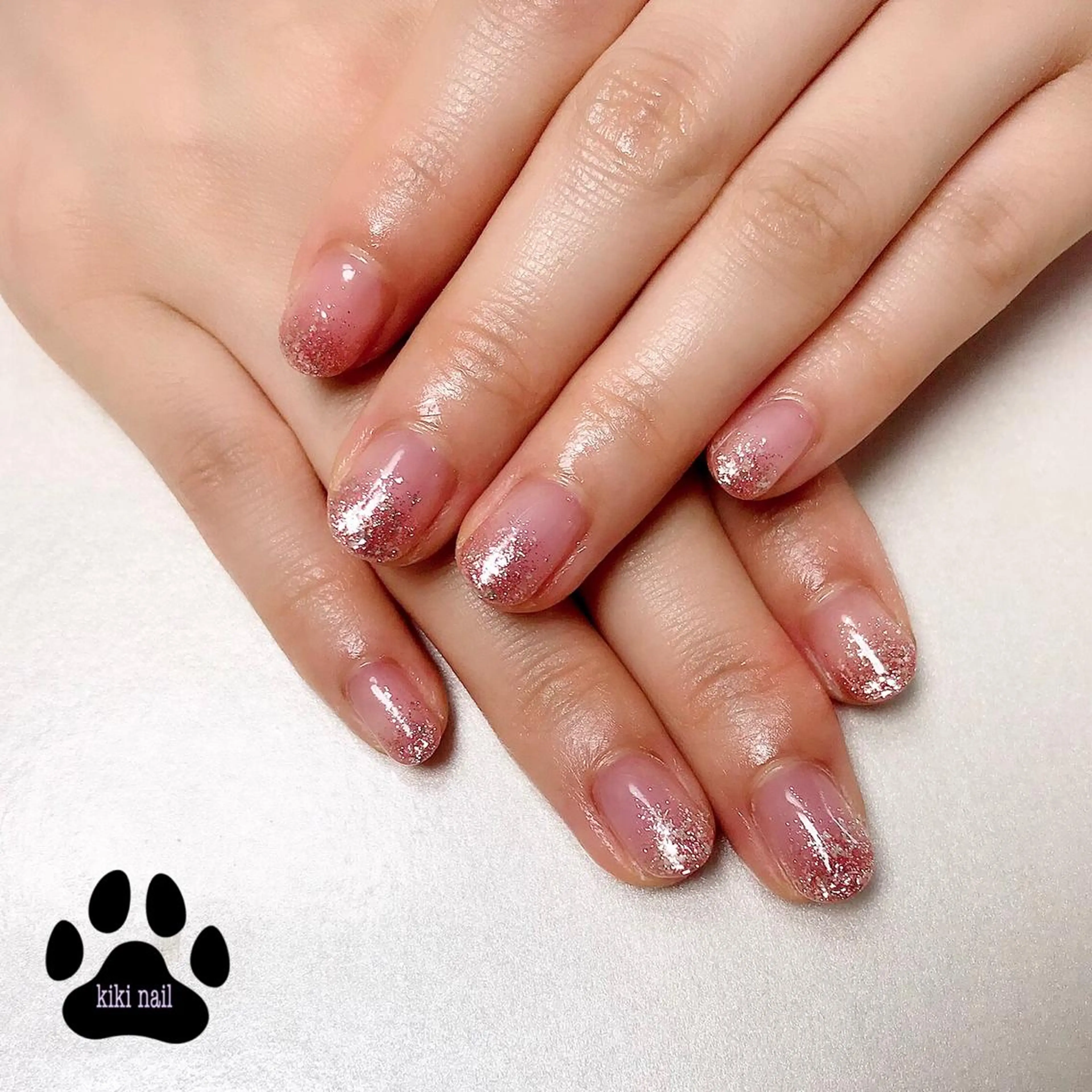 ネイル フットネイル ラメ(グリッター) ワンカラーネイル kikinail 溝の口のネイルデザイン