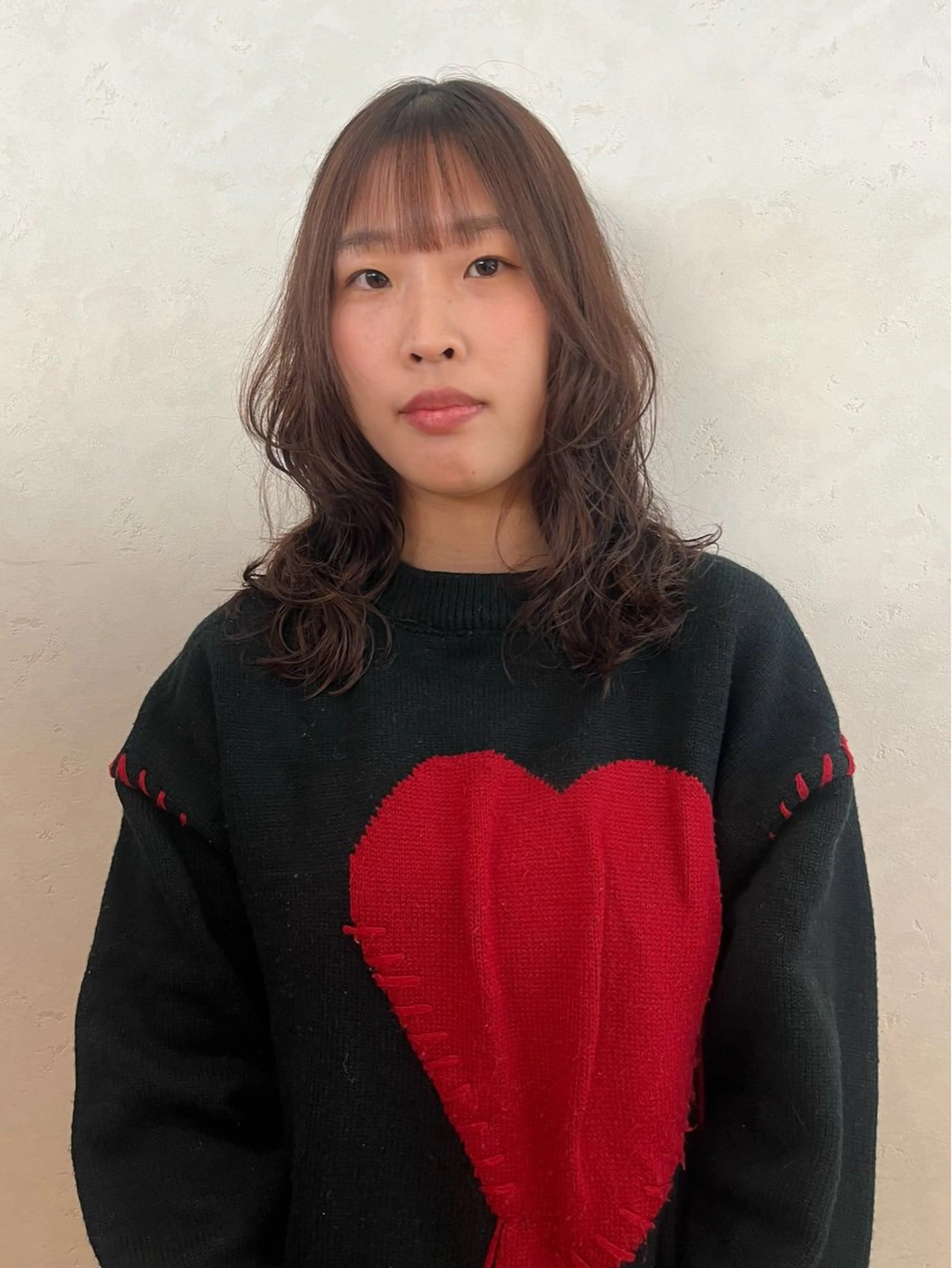 セミロング カット ☀️コミヤマミユ☀️ /パーマ/ハイトーンのヘアスタイル