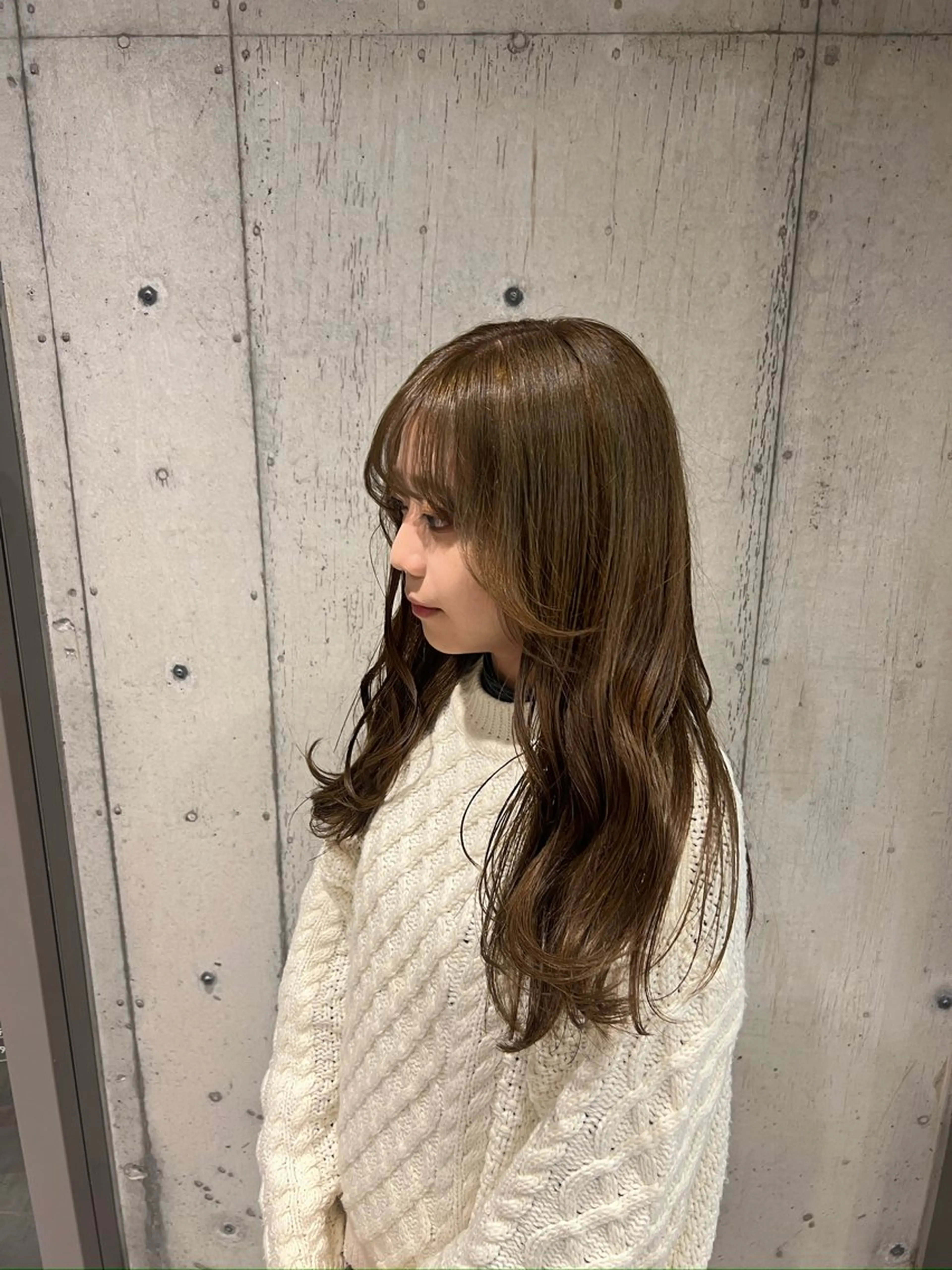 カラー ベージュカラー オリーブベージュ カット ヘアカラー トリートメント 透明感/血色カラー/ 似合せレイヤー/ゆいのヘアスタイル