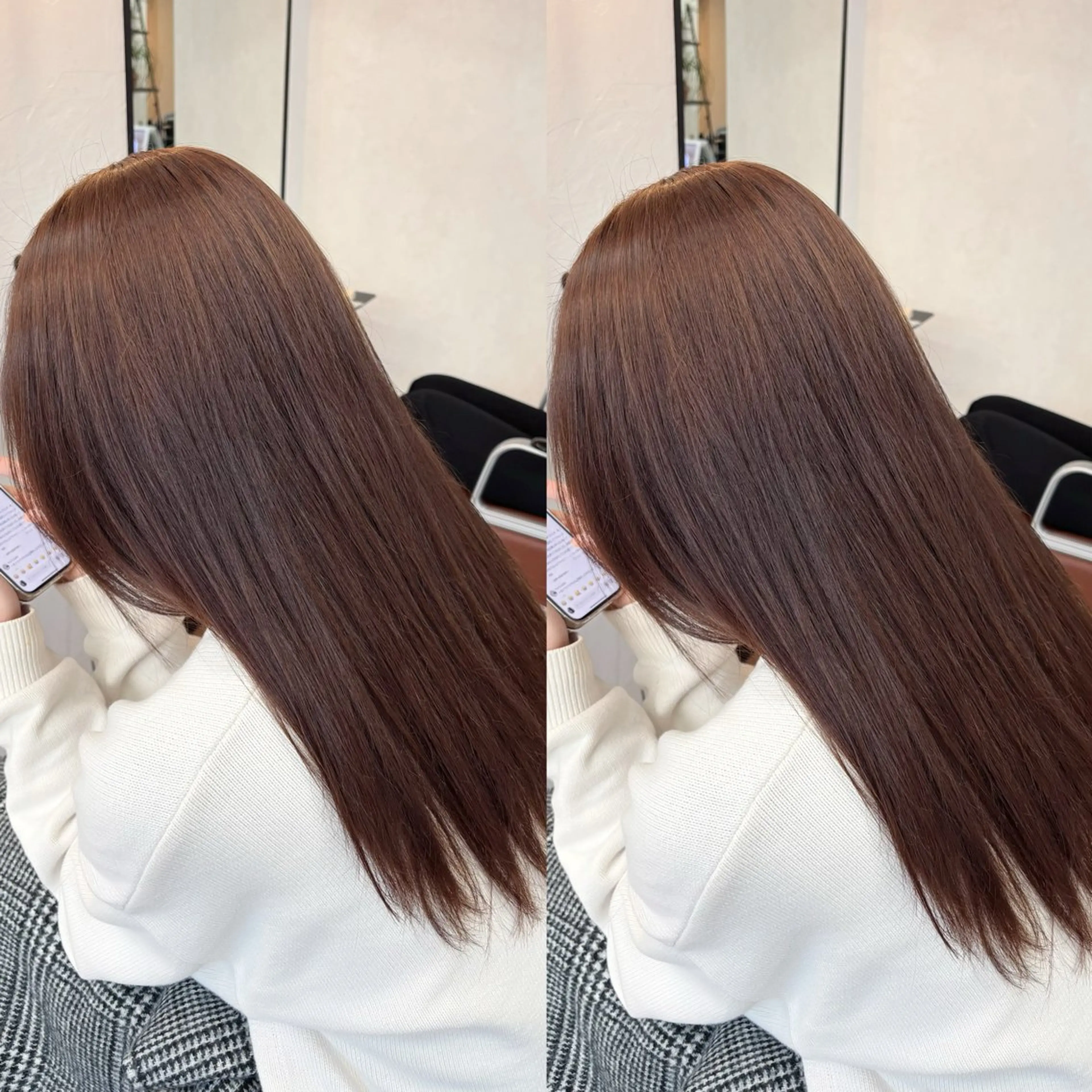 セミロング ヘアカラー egerie prime 井向幹滉のヘアスタイル