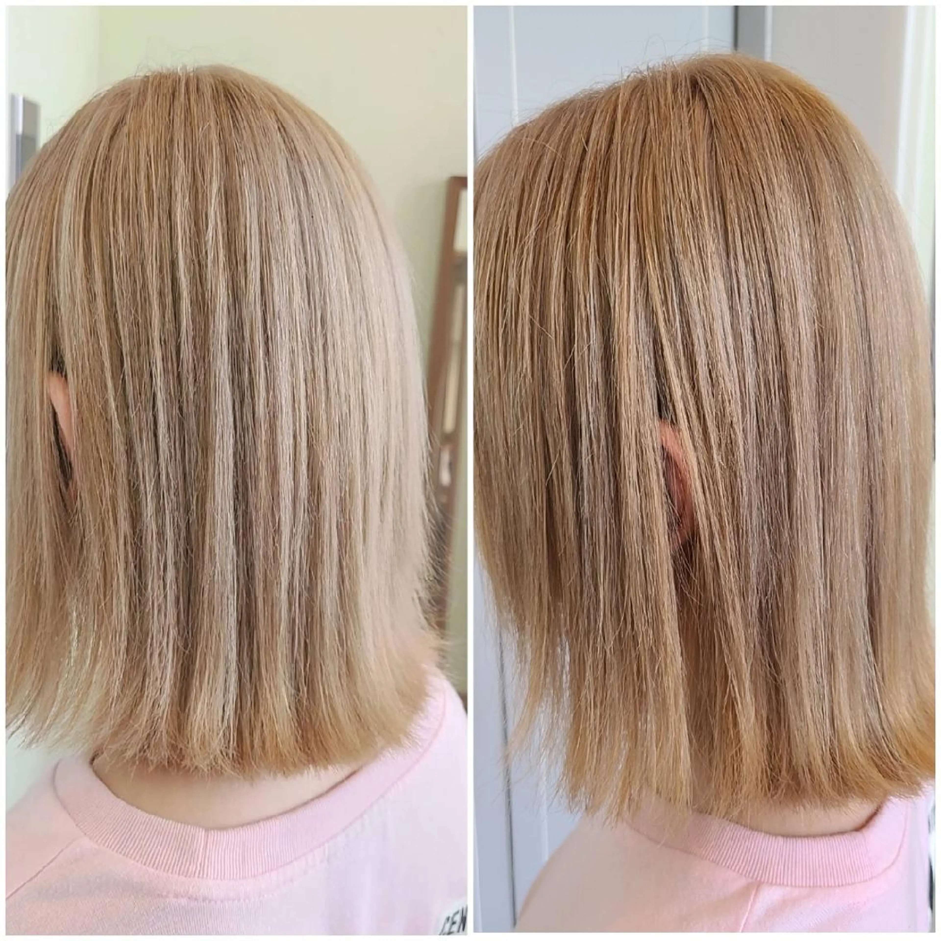 ミディアム カラー 切りっぱなしボブ ベージュカラー ブリーチ ダブルカラー ミルクティーベージュ カット ヘアカラー トリートメント 【ネウィ天王寺 】seiyaのヘアスタイル