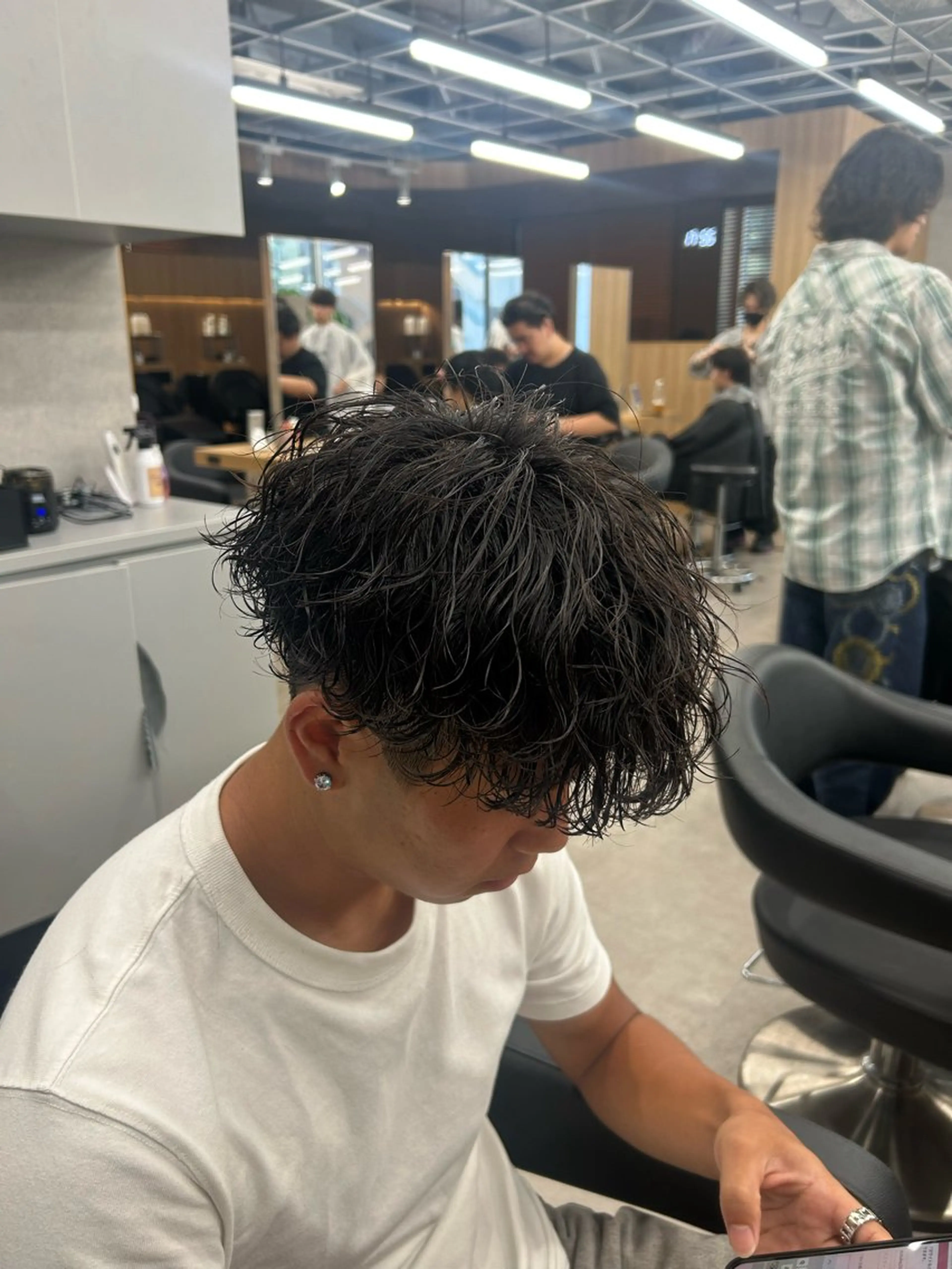 パーマ メンズ カット パーマ トリートメント ヘッドスパ ヘアセット イケメン製造機 🔥上原沙羅🔥のヘアスタイル