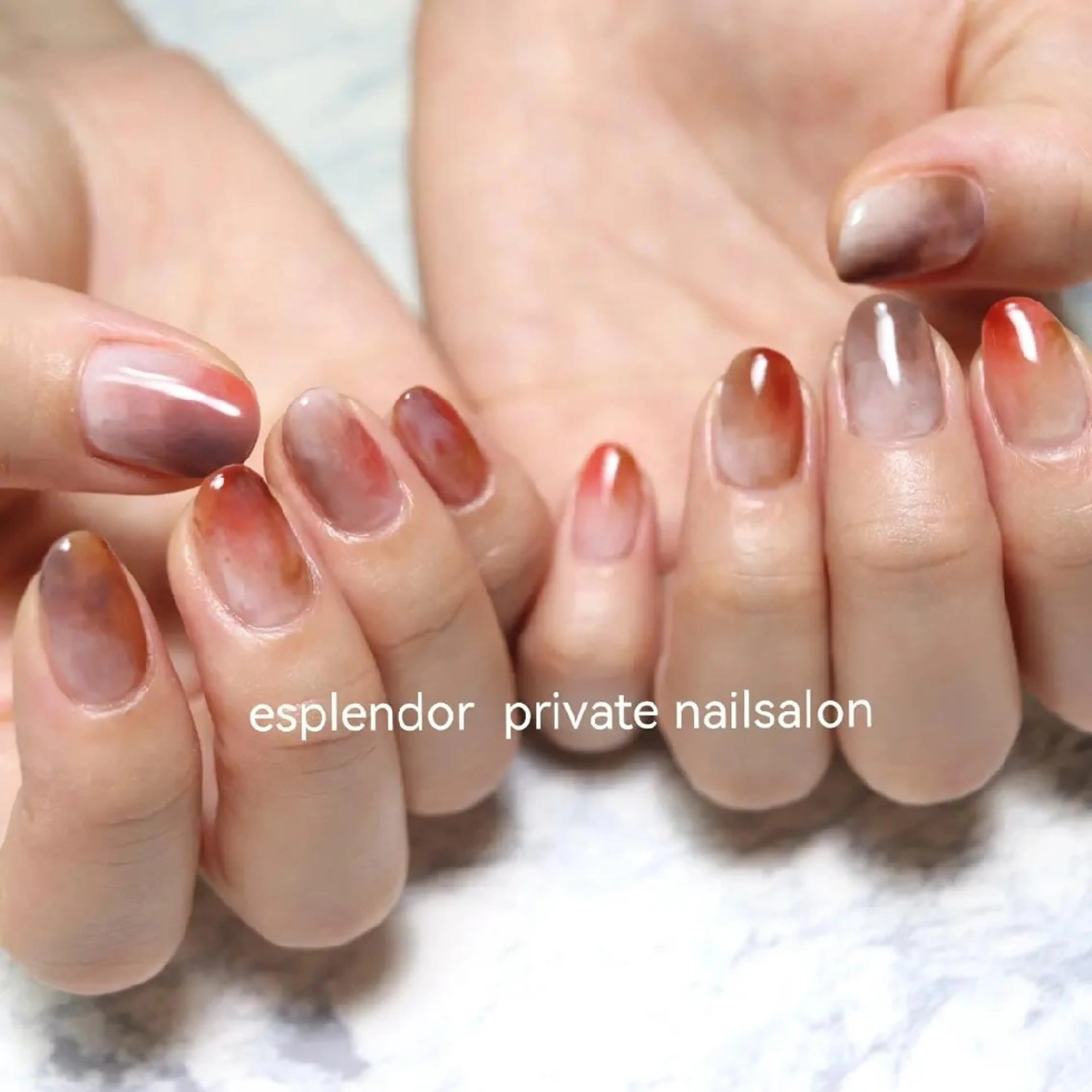 ネイル 持ち込み ニュアンスネイル esplendor  エスプレンドル所属・esplendor  エスプレンドルのネイルデザイン