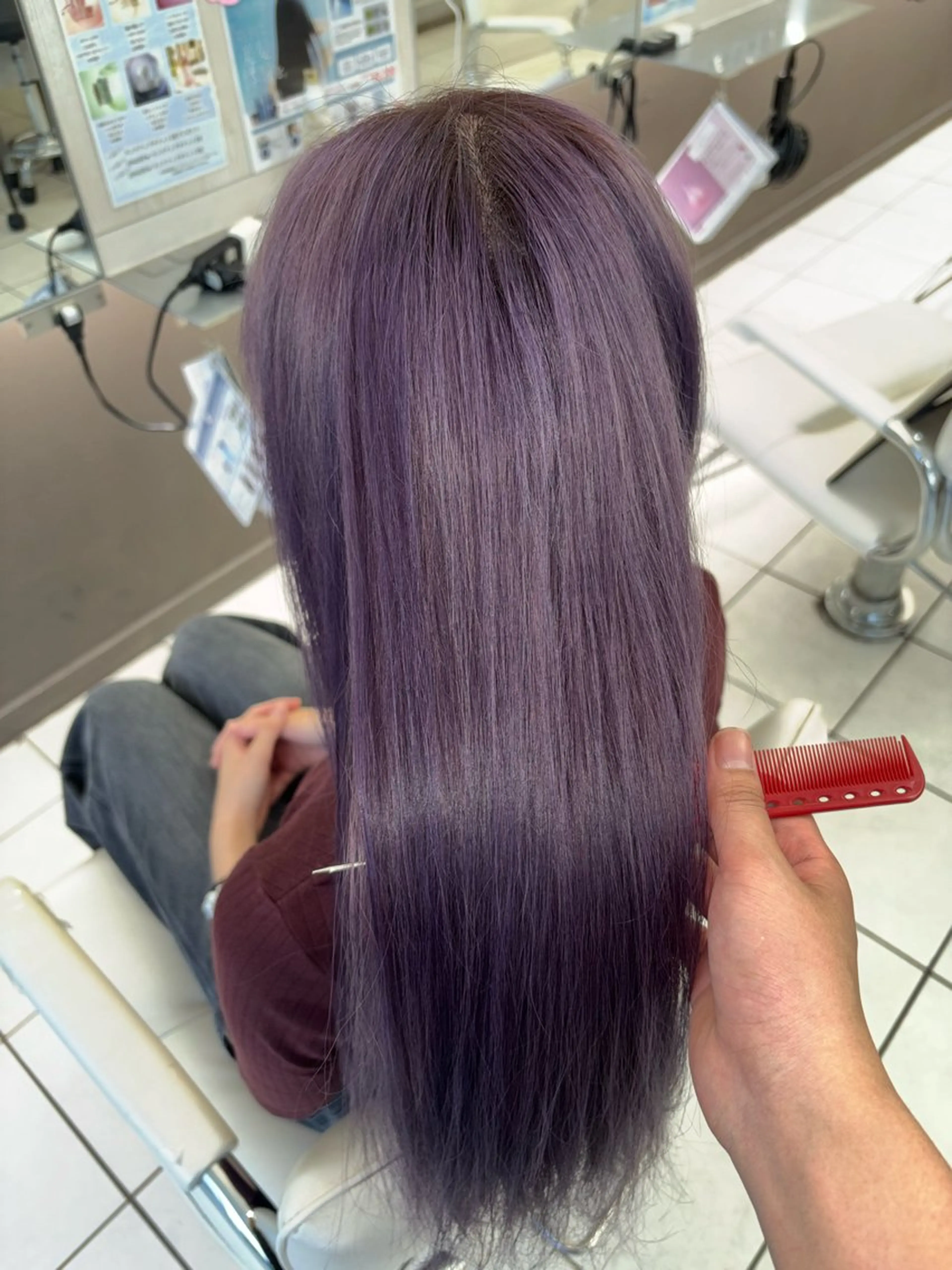 カラー ヘアカラー 艶髪カラー💕吉田 早弥のヘアスタイル