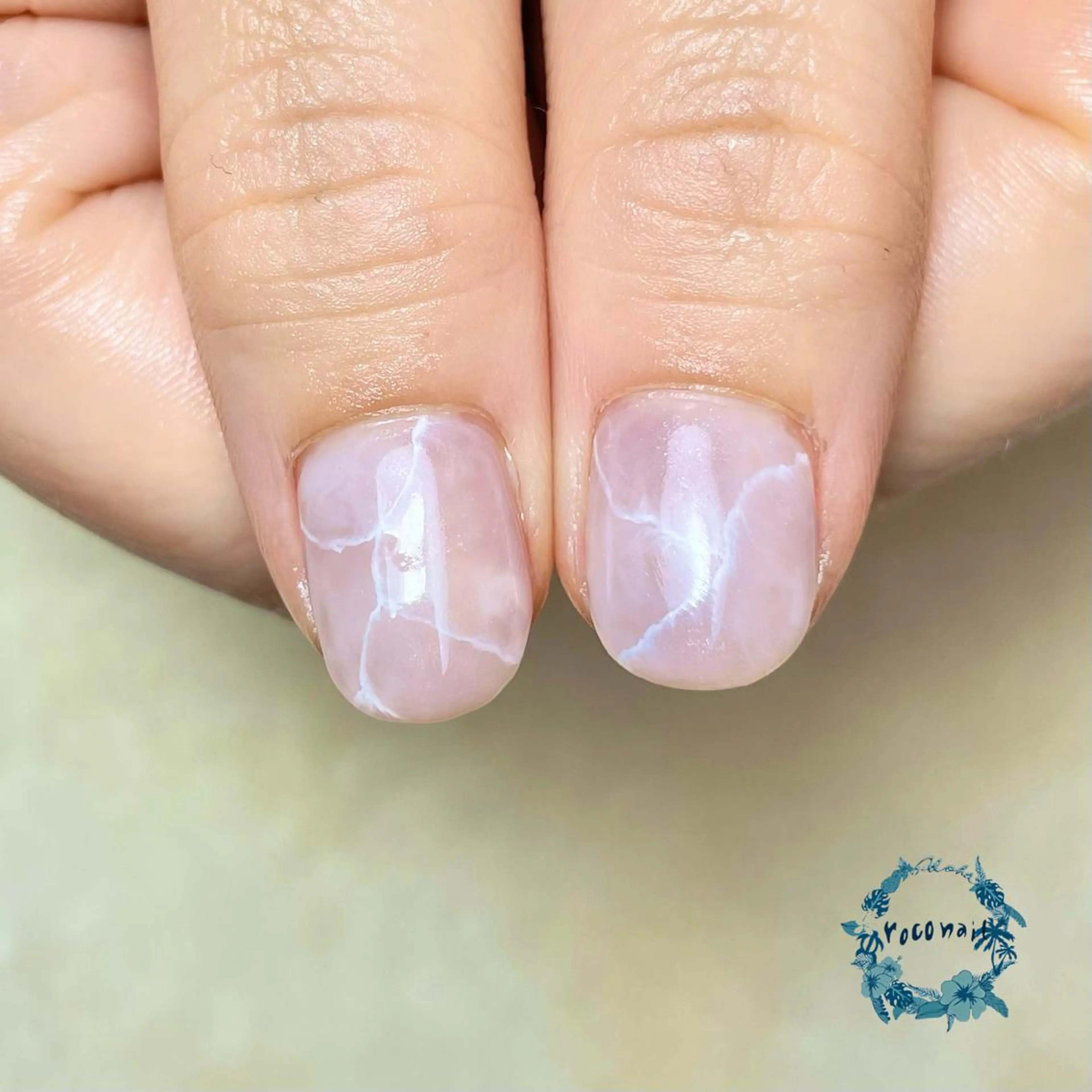 ネイル 大理石ネイル(マーブル) ハンドネイル roconail ヒロコのネイルデザイン