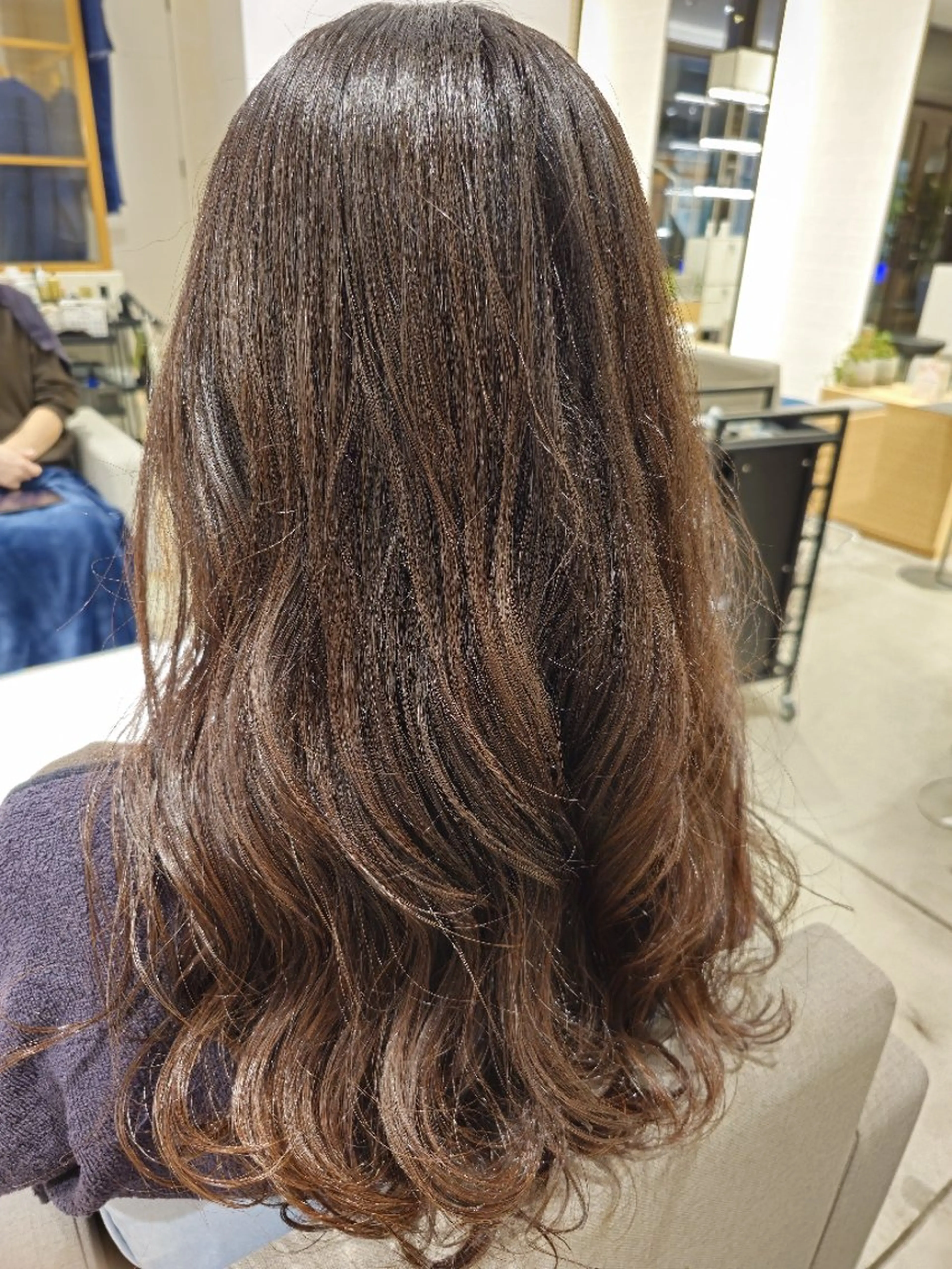 セミロング セミロングパーマ stair:case所属・✂髪質改善ストレート NO.1 深澤 颯斗のヘアスタイル