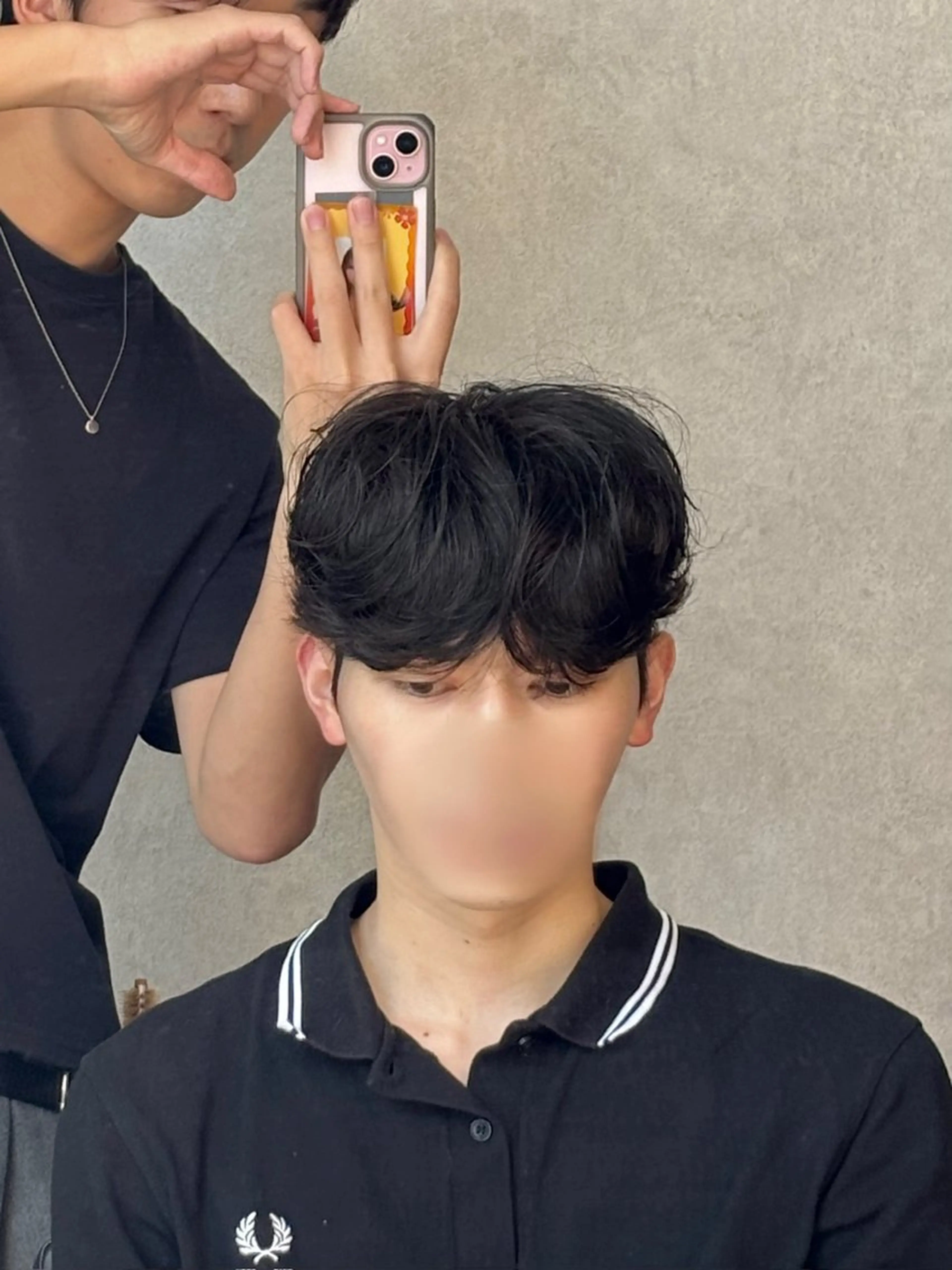 ショート パーマ メンズ カット パーマ 縮毛矯正 韓国メンズヘア/ ダウンパーマ/歩夢のヘアスタイル