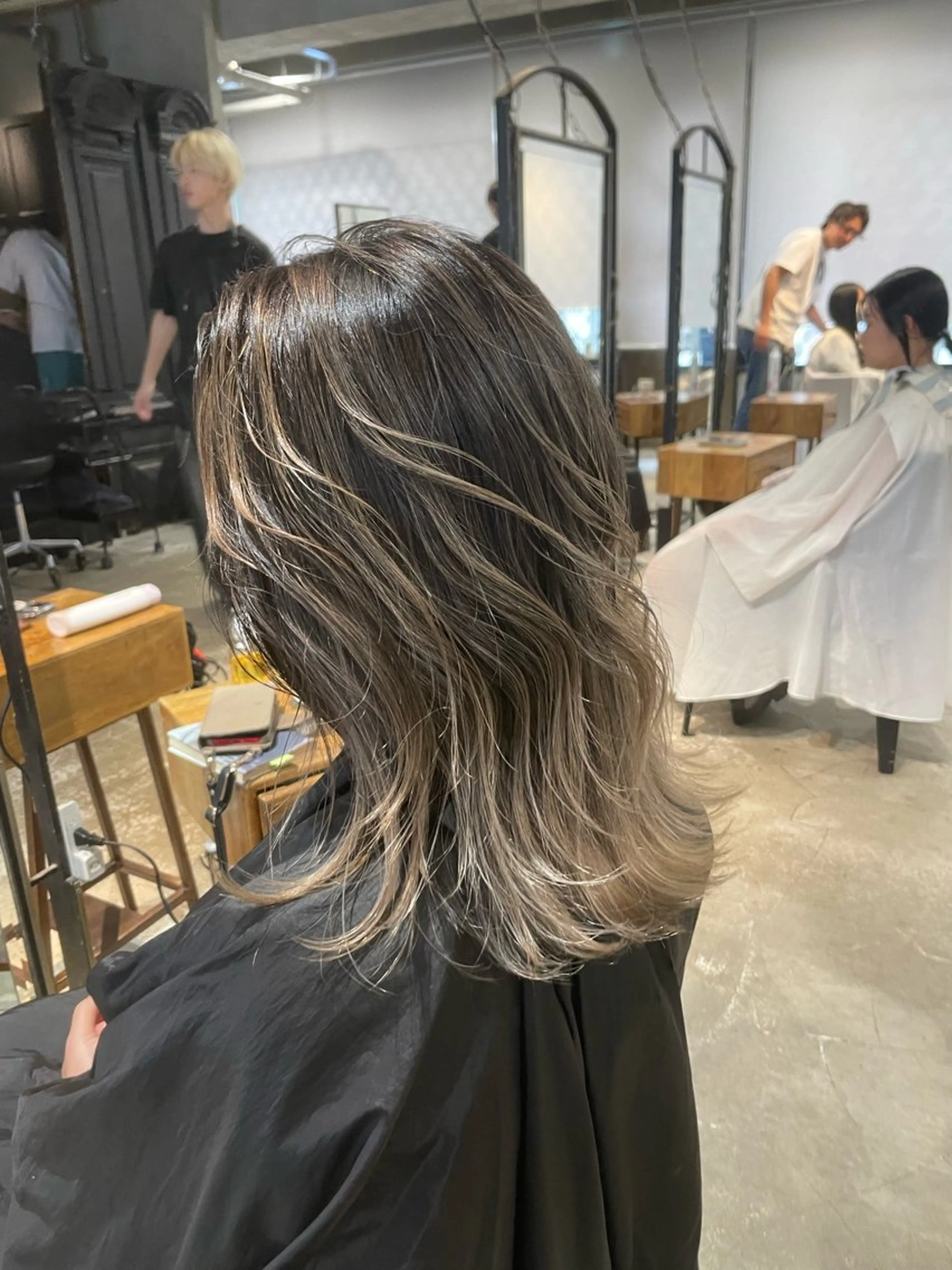 ミディアム カラー ヘアアレンジ ヘアカラー トリートメント ヘアセット 🌿透明感/レイヤー 🌿TATSUKIのヘアスタイル