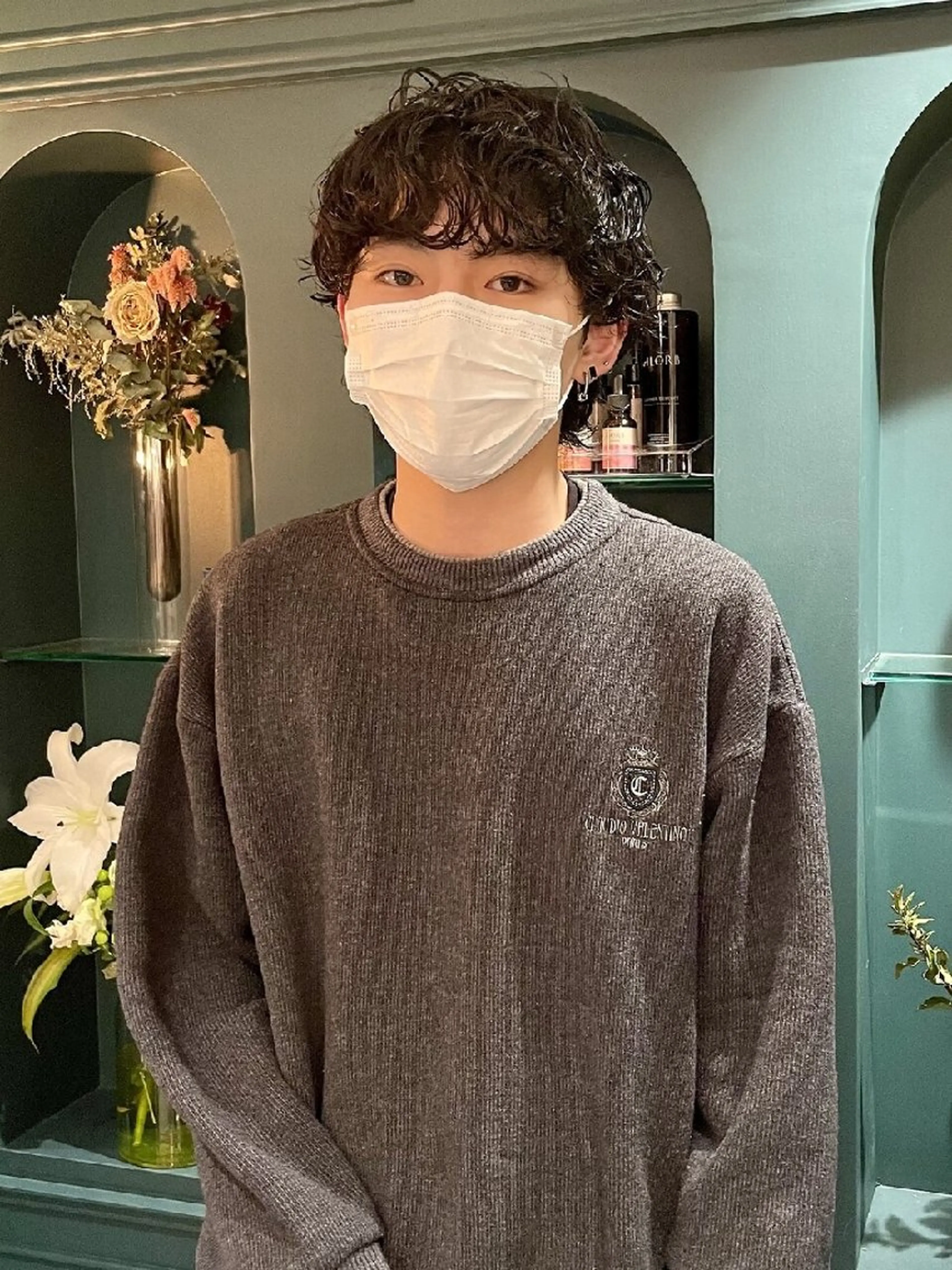 メンズ パーマ カット 【メンズカット/パー マ👦】momo🌷のヘアスタイル