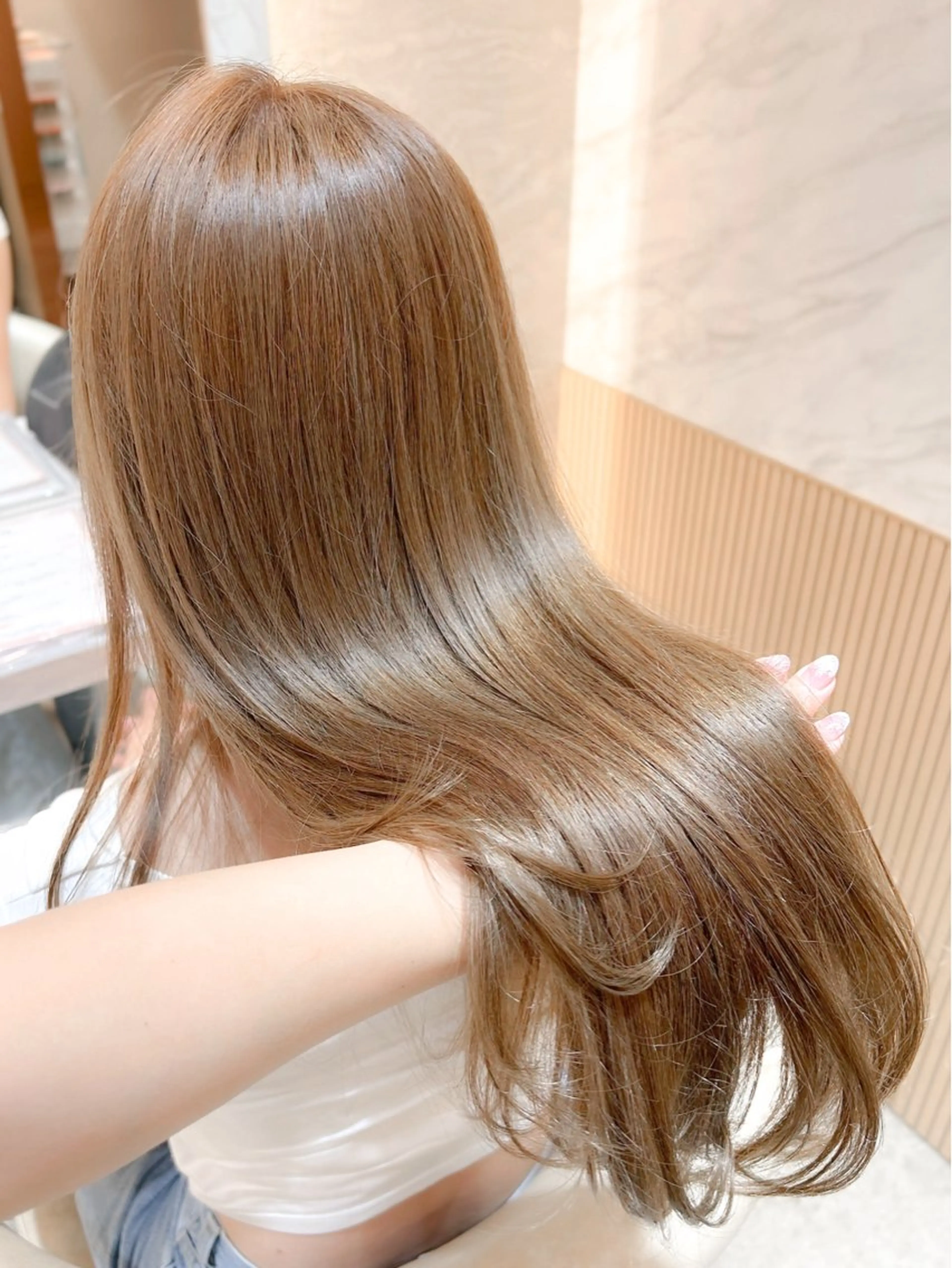 セミロング 縮毛矯正/韓国ヘア /レイヤー🎀ミズキのヘアスタイル