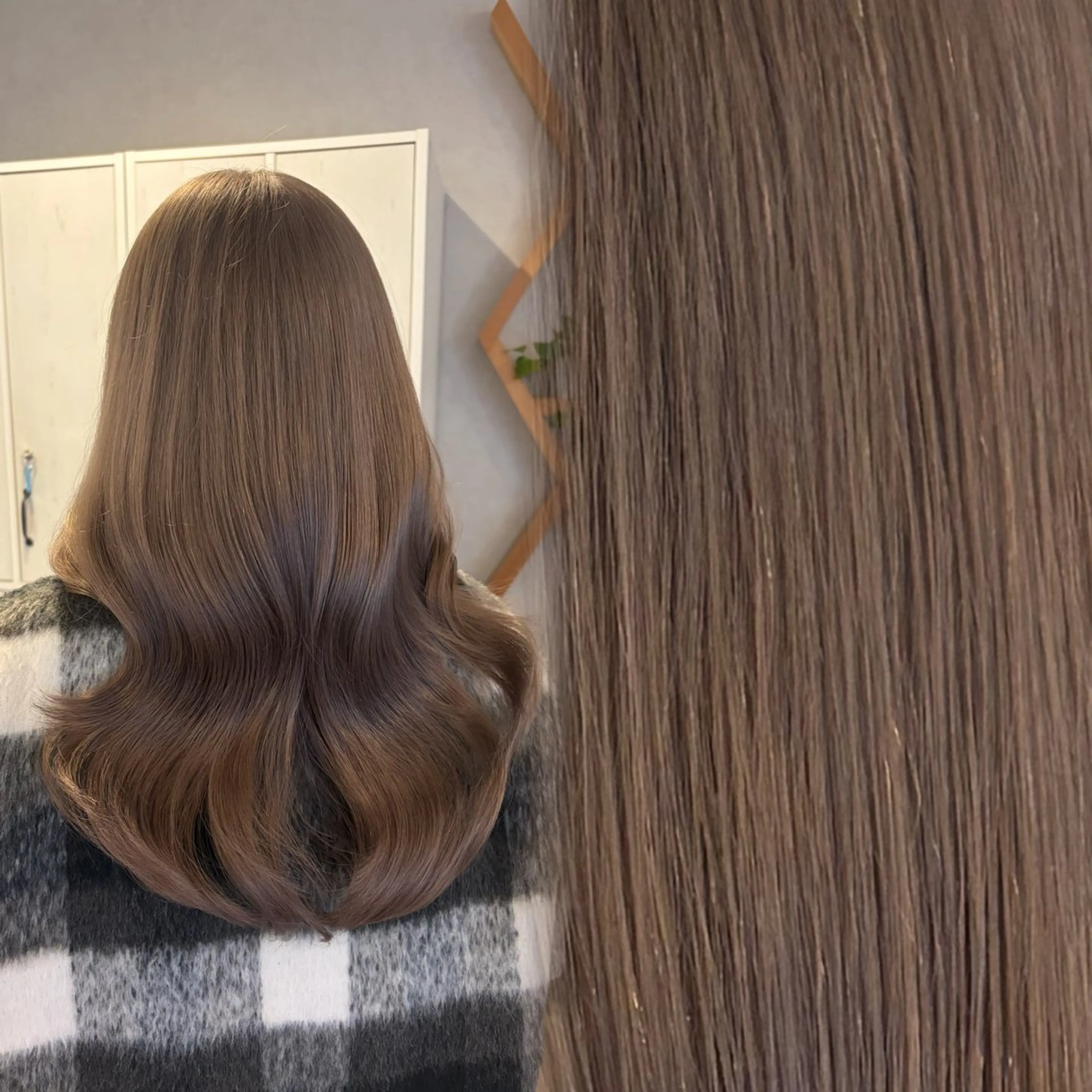 セミロング カット ヘアカラー ELLE&SALLY 石野のヘアスタイル