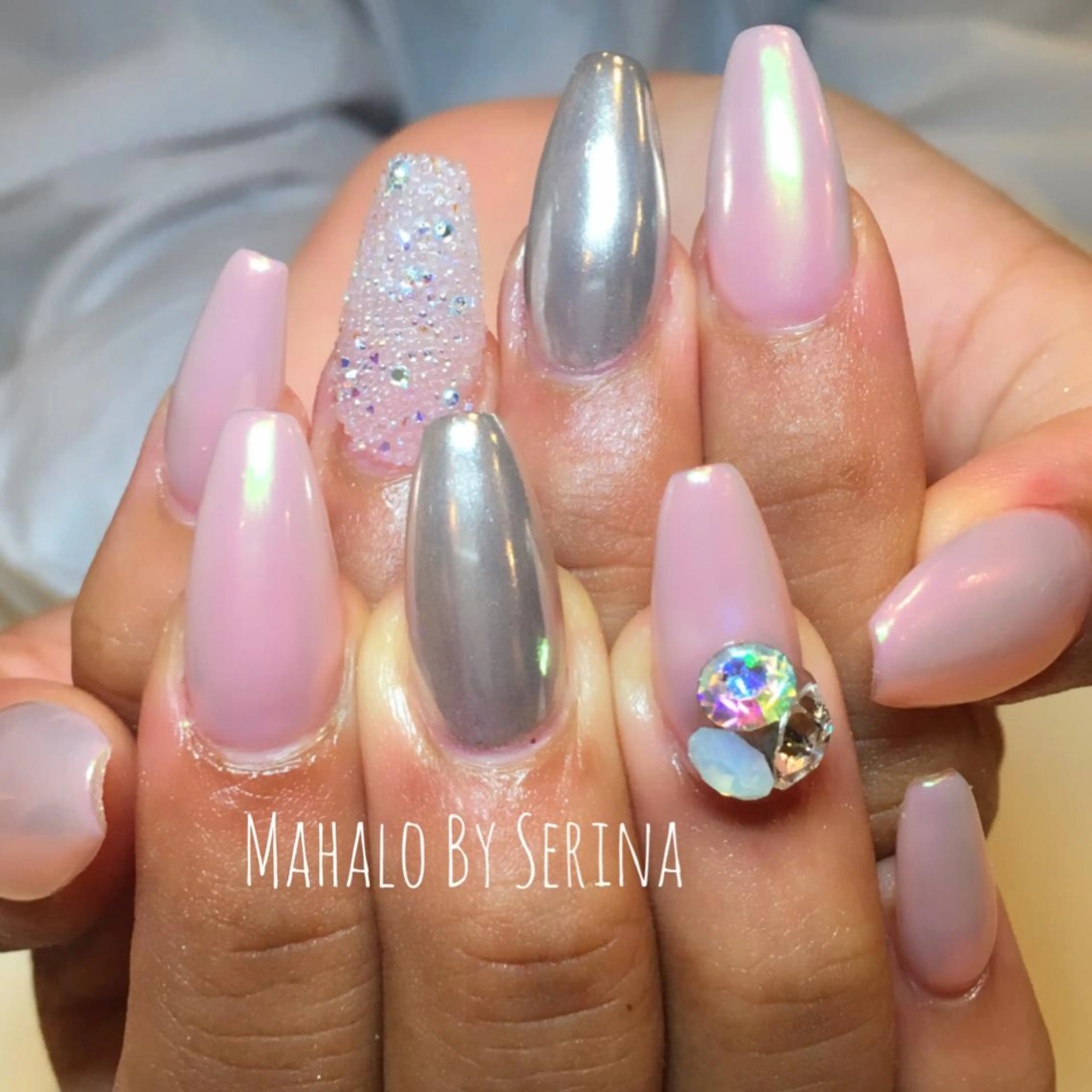 セミロング カラー ネイル スカルプネイル SUNNY BAE. SERINAのネイルデザイン