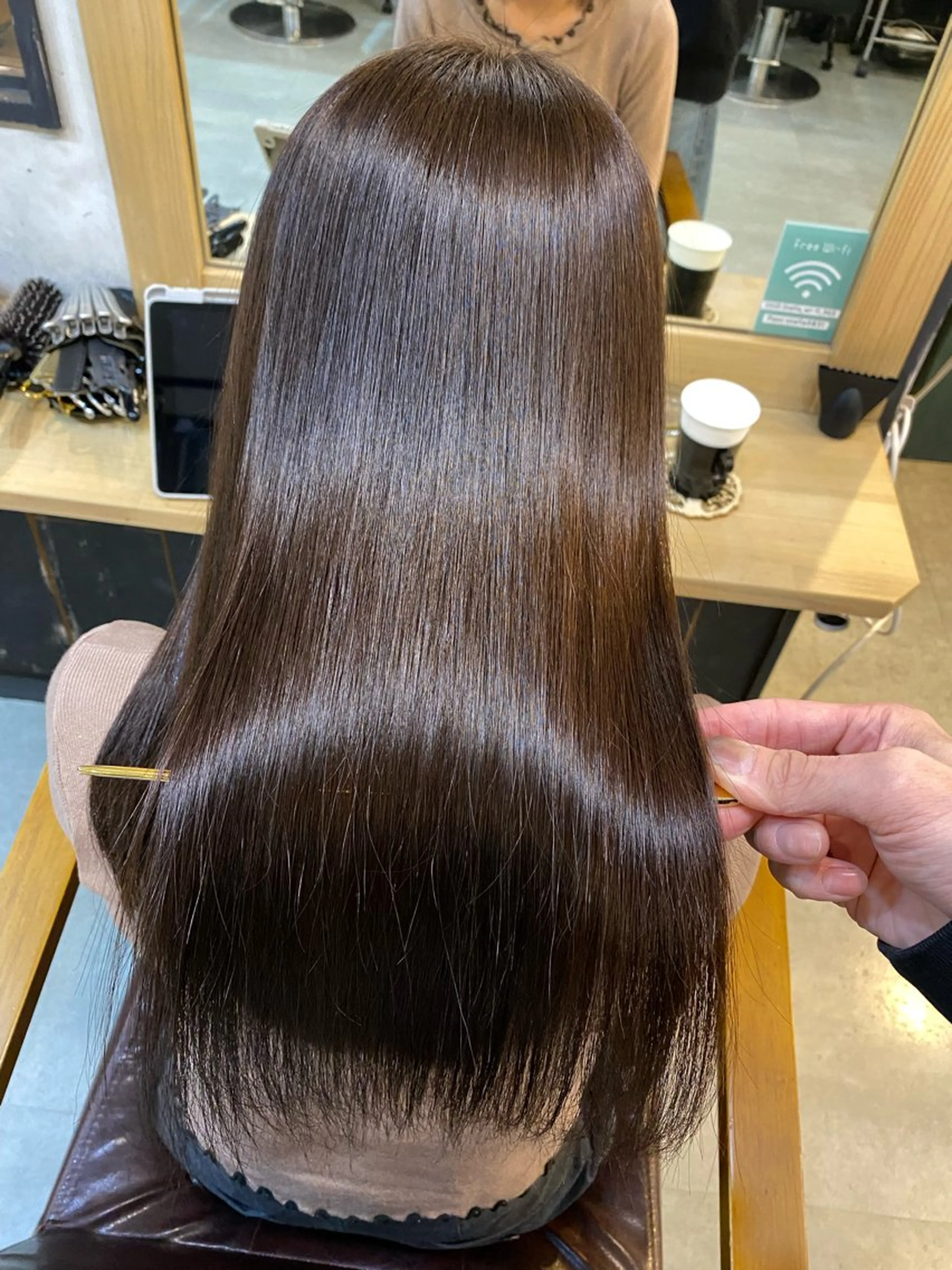 ロング 髪質改善 ロング 酸性ストレート カット 縮毛矯正 トリートメント ヘッドスパ 美髪矯正 🌈髪質改善 山下のヘアスタイル