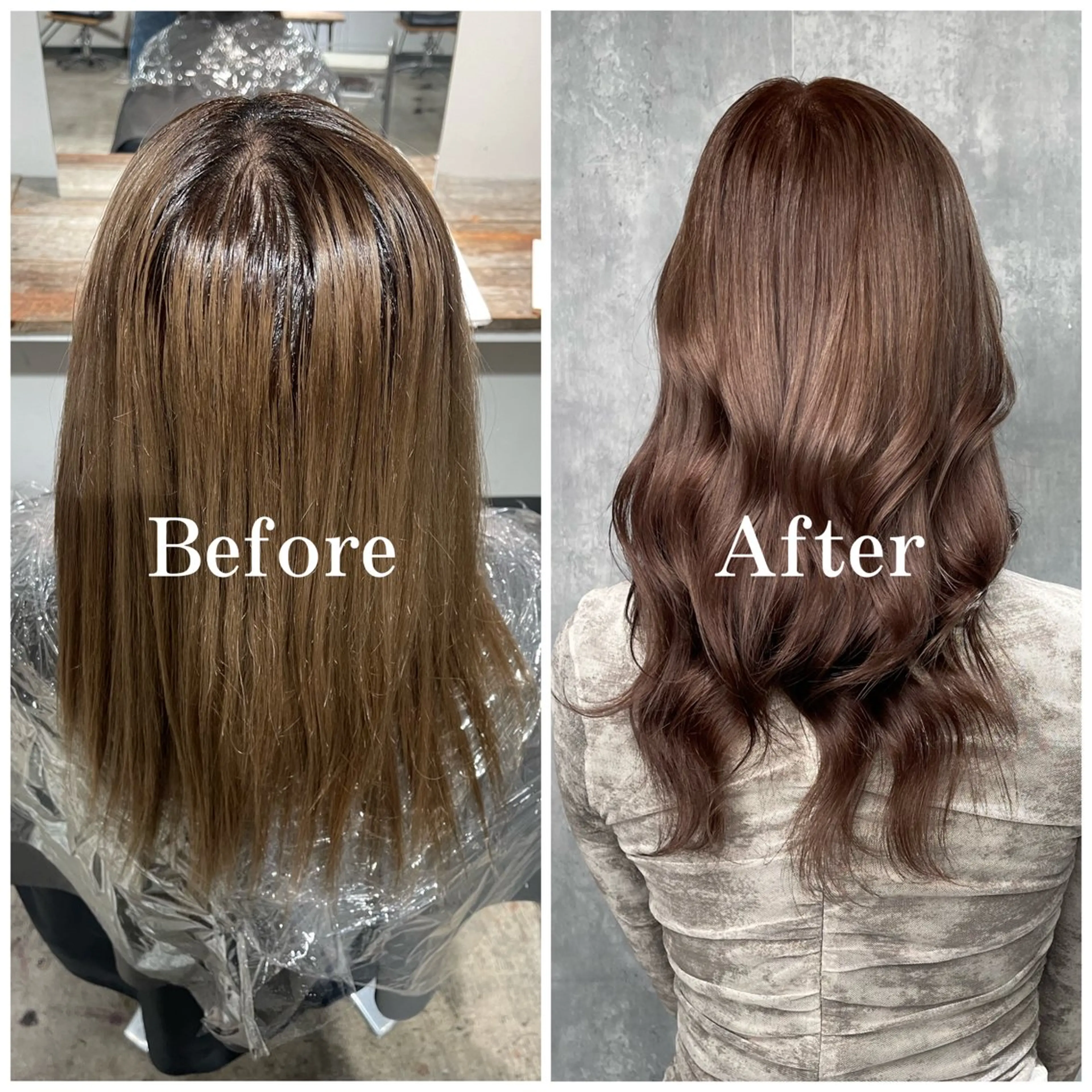 セミロング カラー ブリーチ 透明感カラー デザインカラー ハイトーンカラー ムラ修正/ ハイトーン💖Riaのヘアスタイル