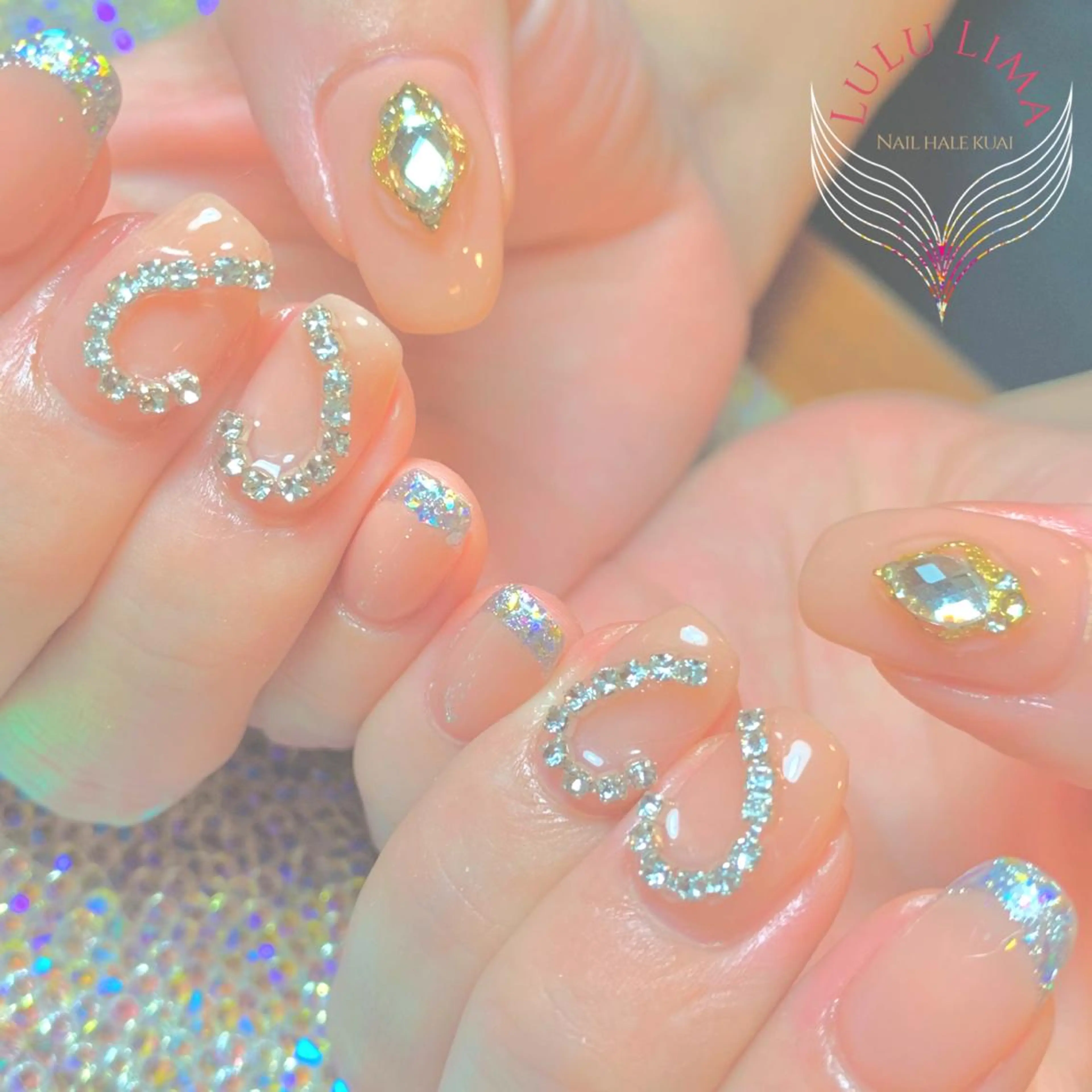 ネイル ハート ハンドネイル フットネイル ハンドケア LULU LIMAのネイルデザイン