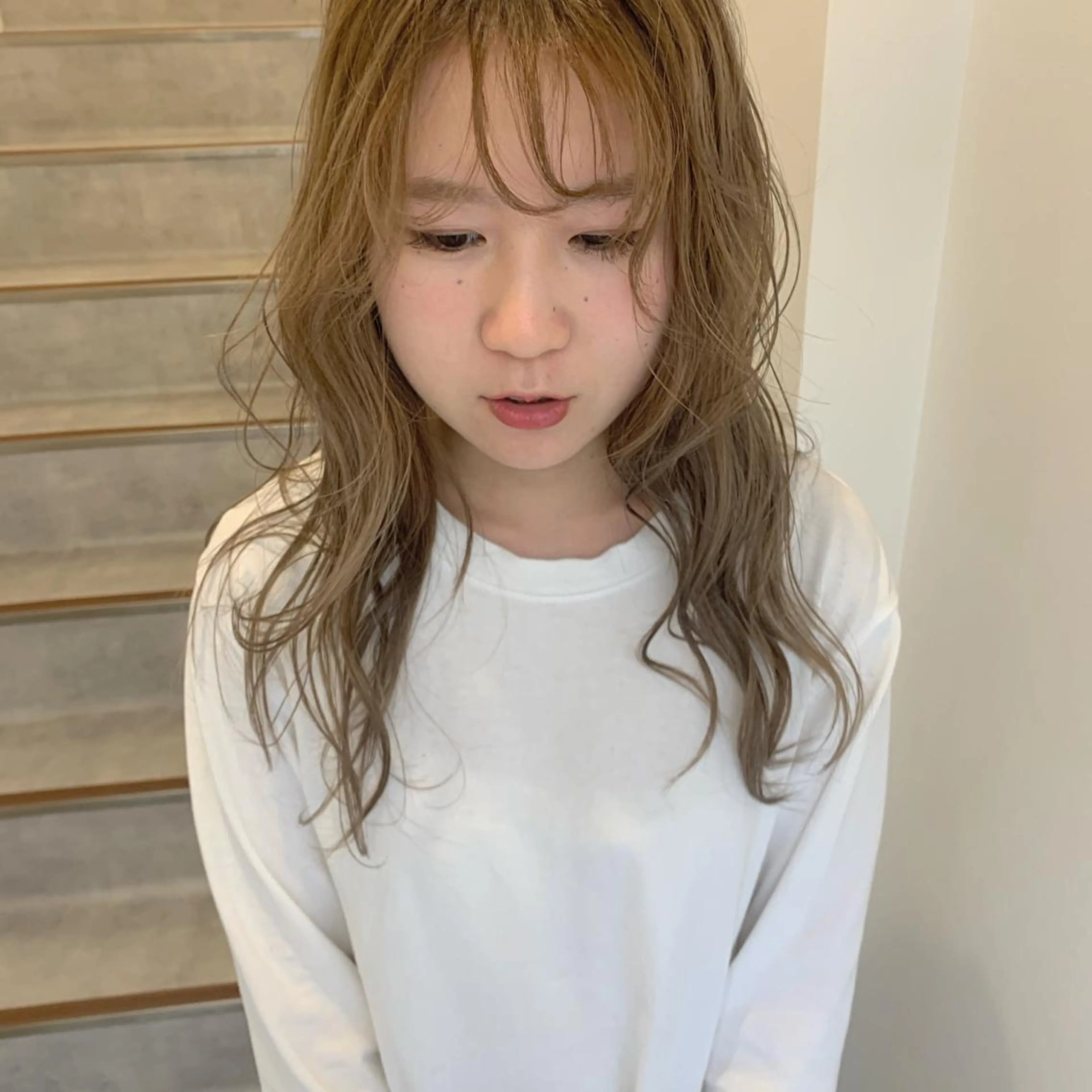 カラー ヘアカラー MARU レイヤー/パーマのヘアスタイル