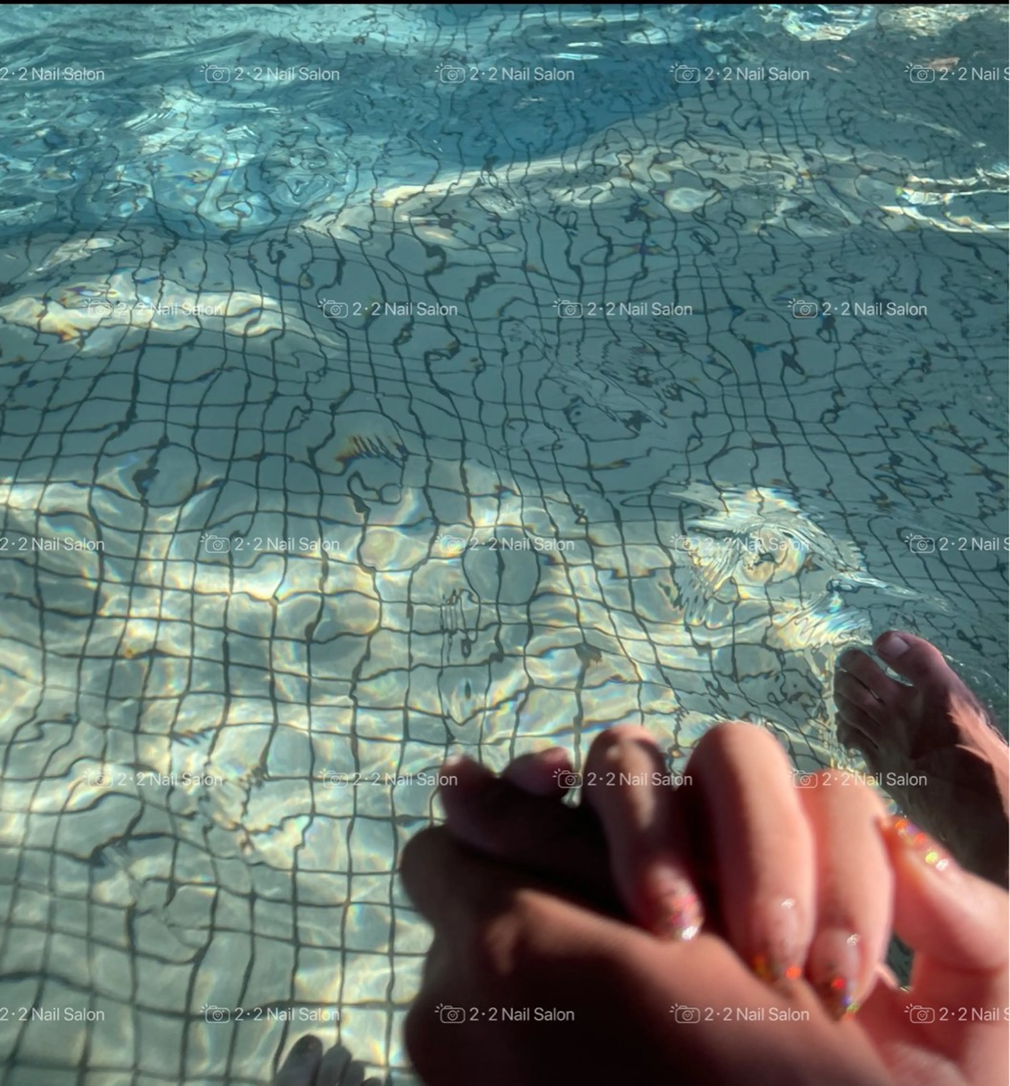 ネイル Shis_🦄shi 韓国風キラキラネイルのネイルデザイン