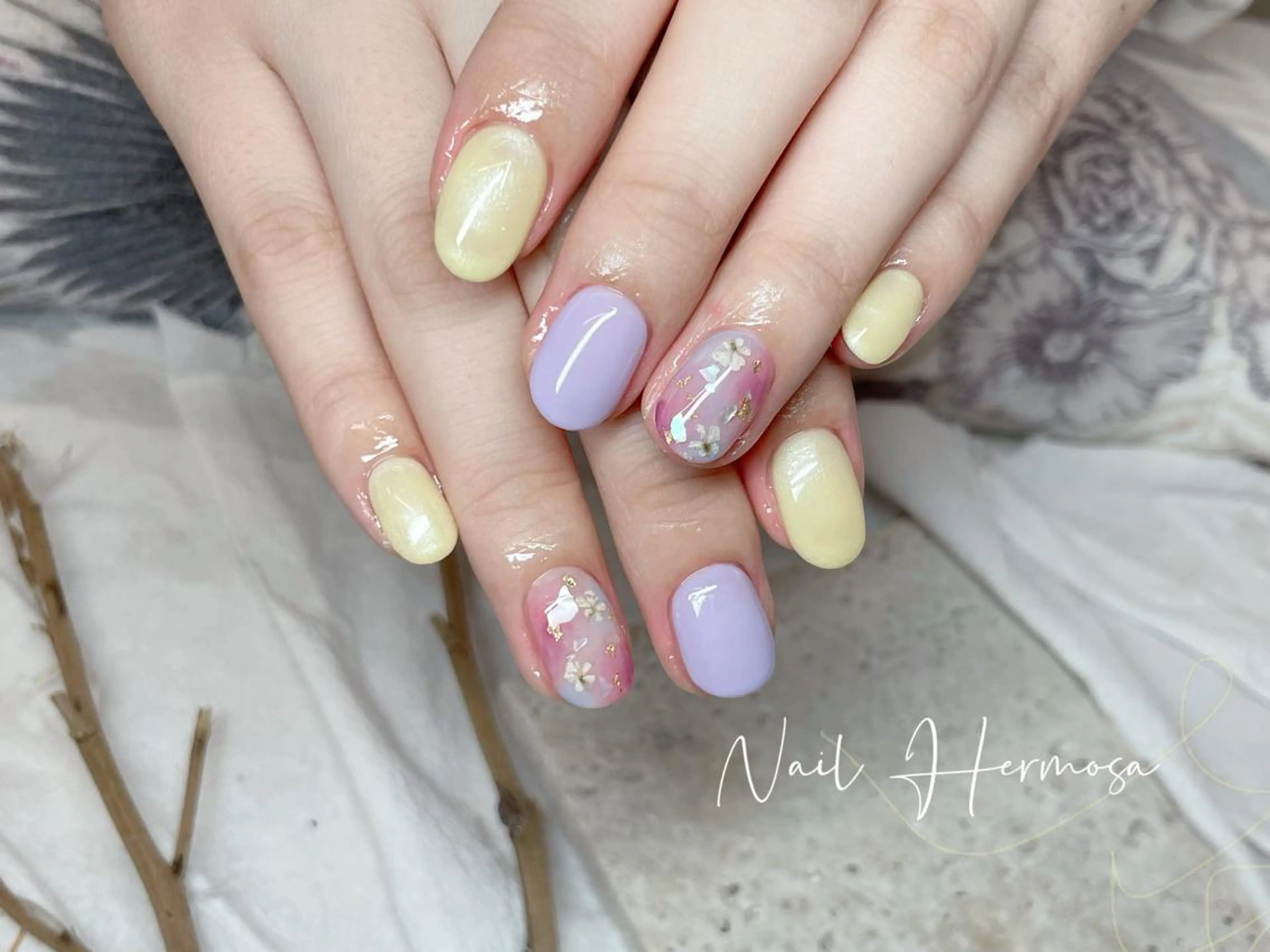 ネイル 長さ出し フラッシュネイル フットネイル ジェルネイル マグネットネイル ハンドネイル ネイル エルモサのネイルデザイン