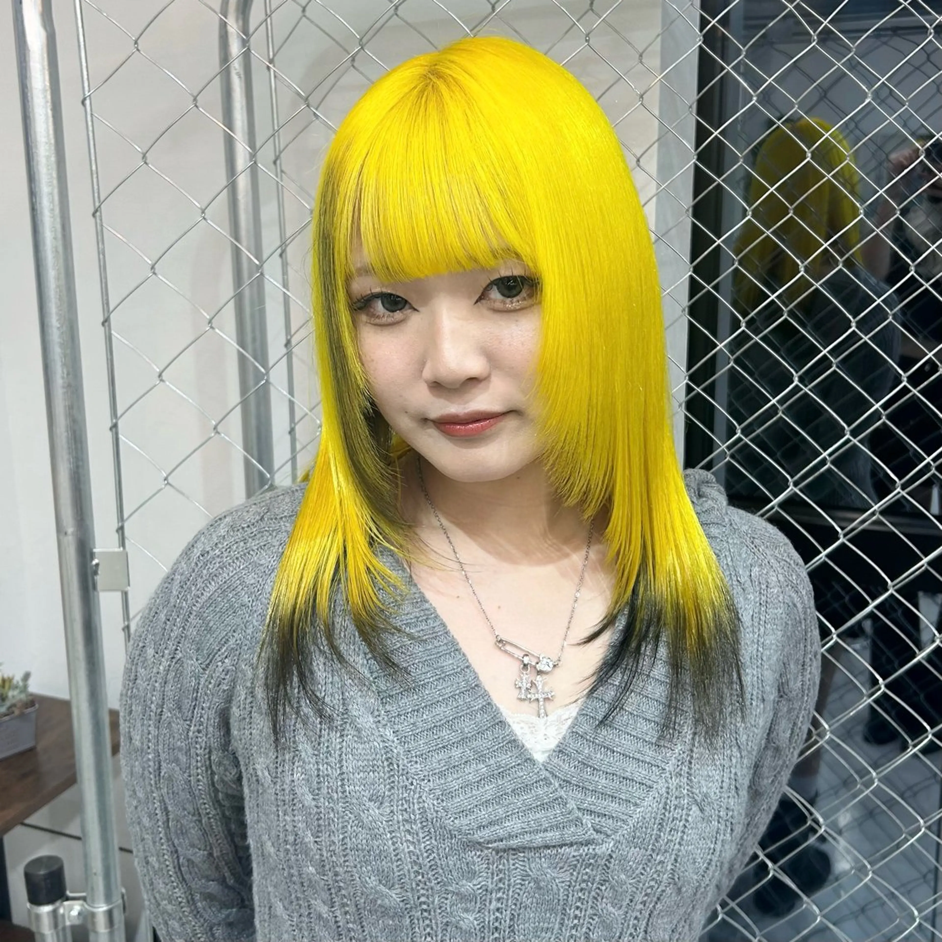 ミディアム カラー 🥀YUIHA🥀 テザインカラー♥のヘアスタイル