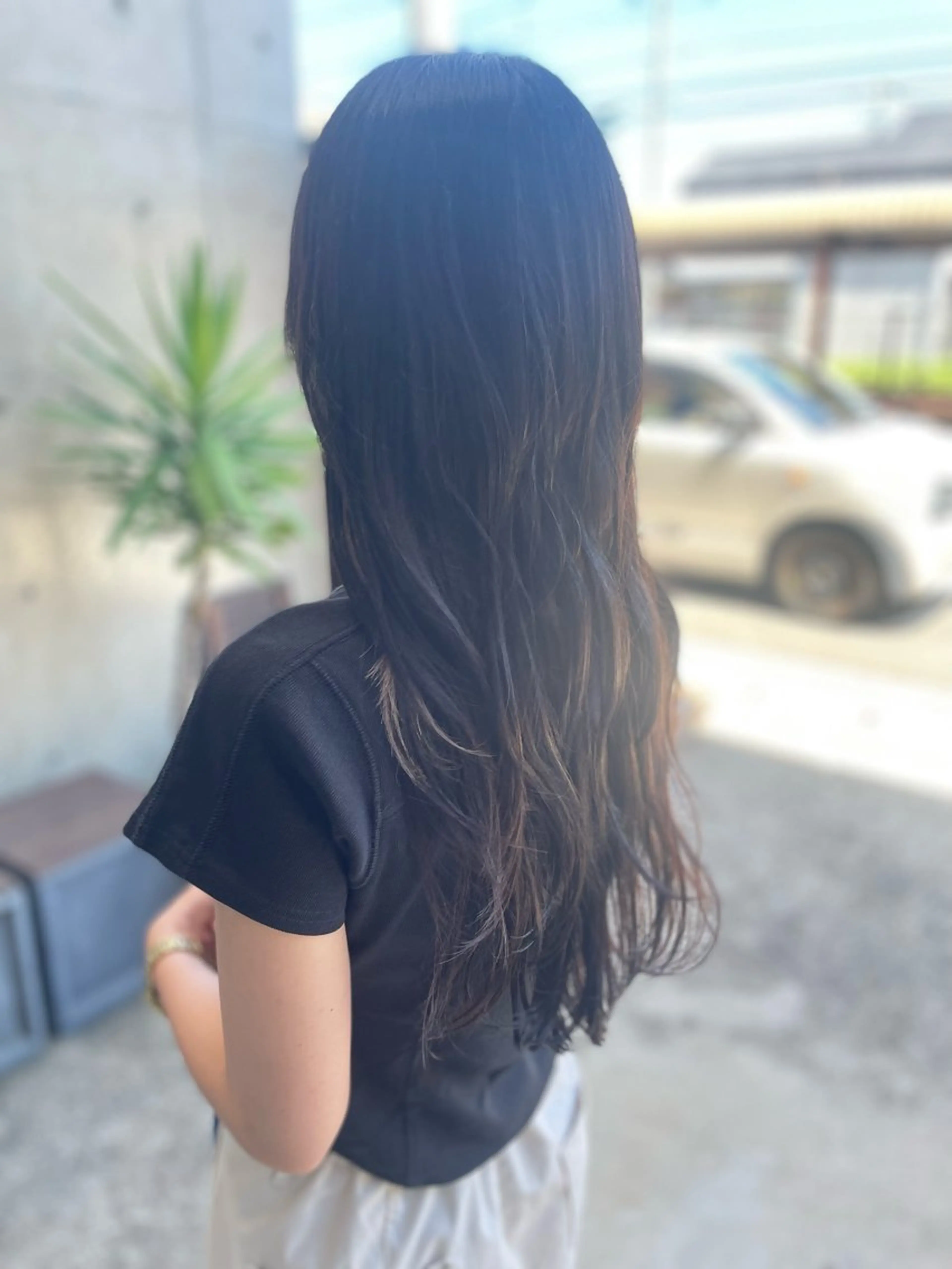 ロング カラー カット ヘアカラー トリートメント hair  design  ALBERO所属・日高 香織のヘアスタイル