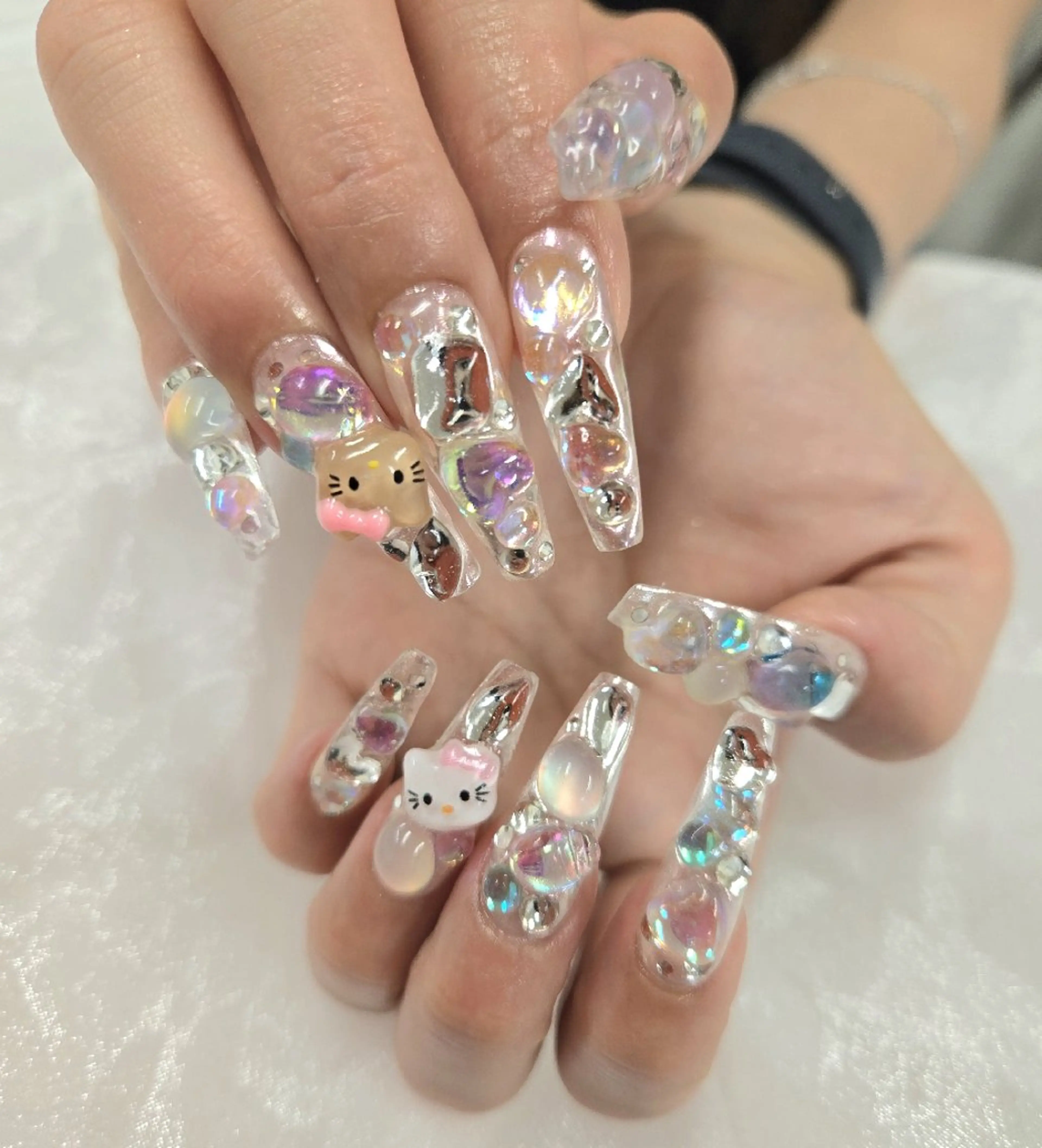 ネイル アートネイル オーロラネイル チークネイル ジェルネイル グラデーション ハンドネイル 河野ちえ (雑誌掲載サロン)のネイルデザイン