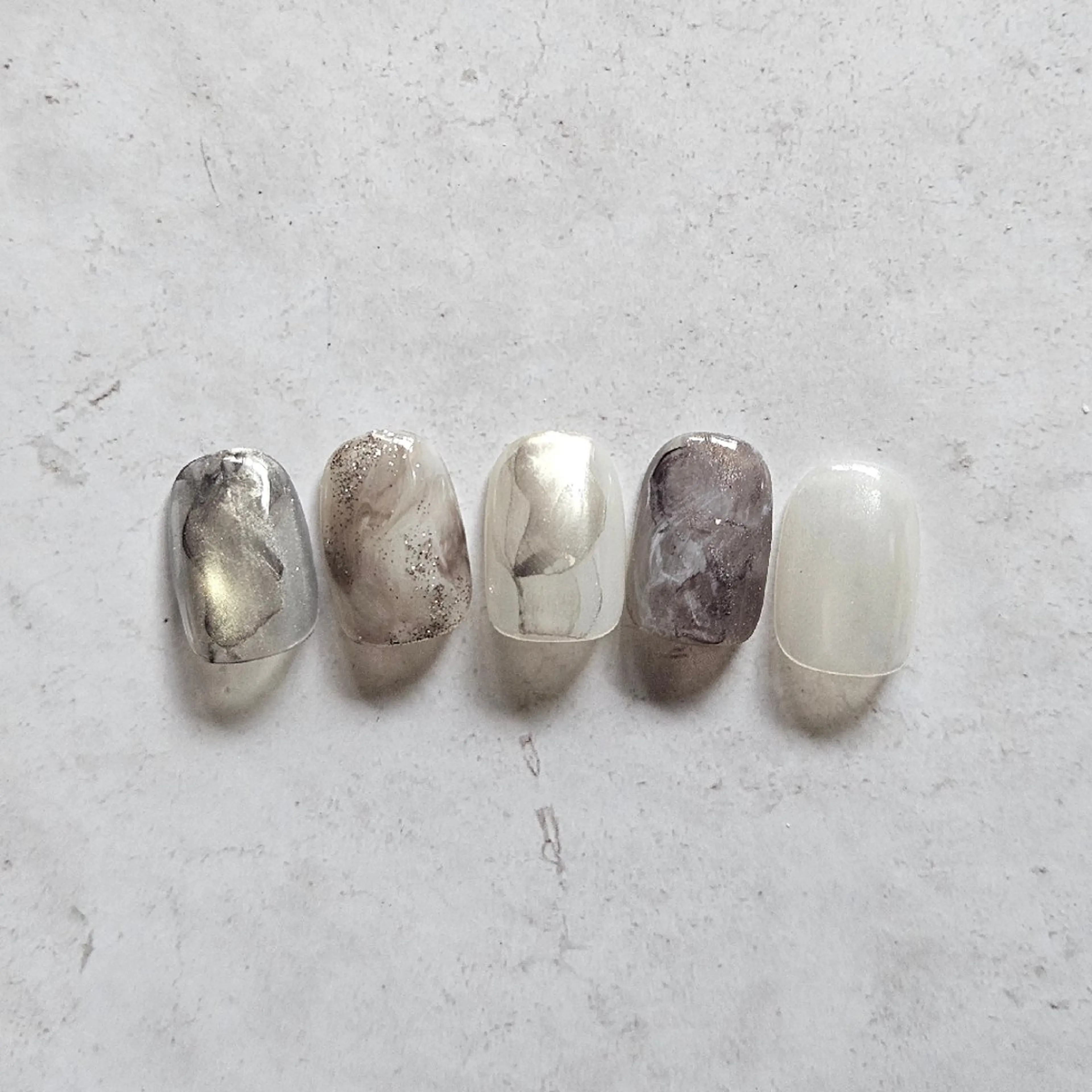 ネイル ニュアンスネイル 春ネイル ハンドネイル Nailsalon manoのネイルデザイン