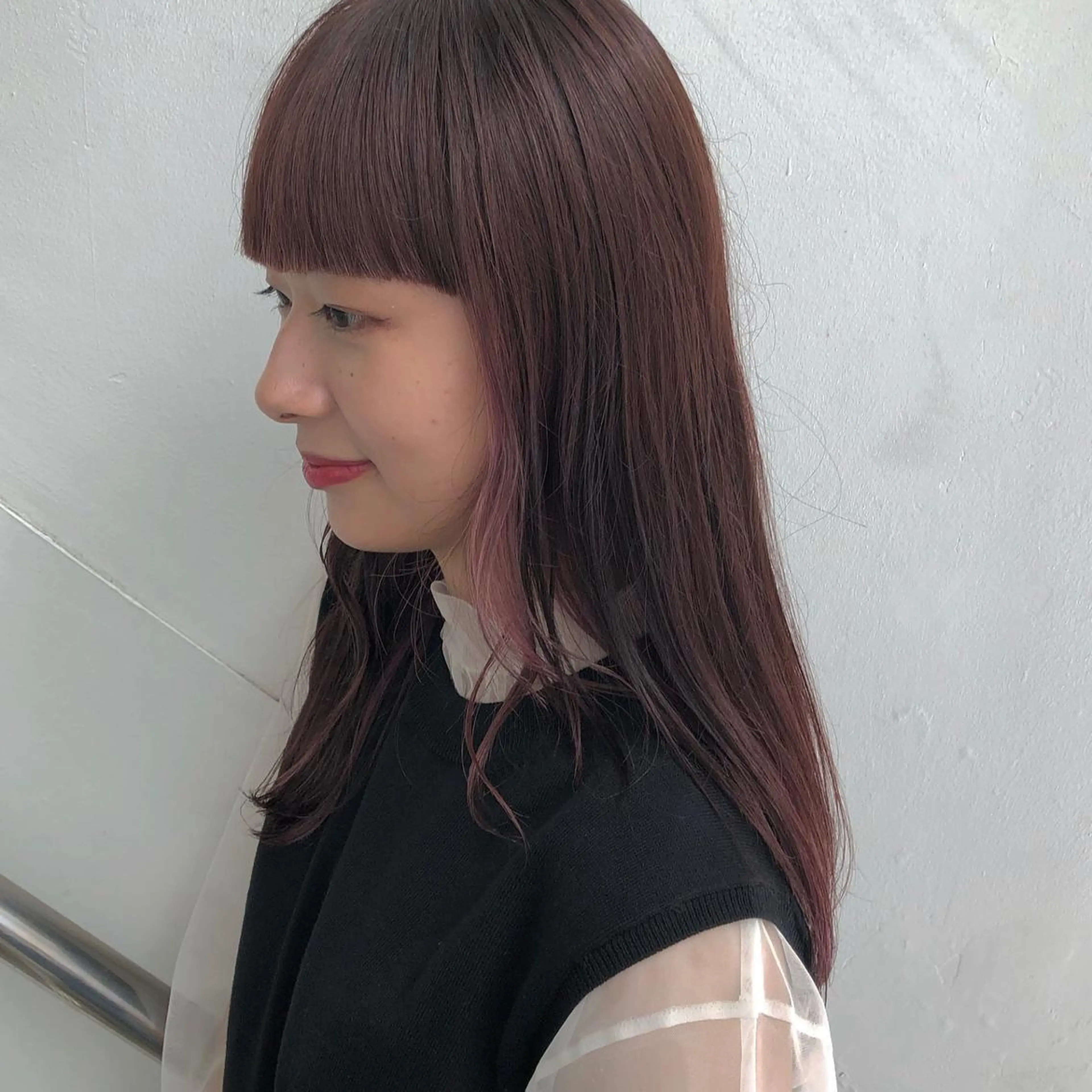 ロング カラー CLUTCH天王寺 西藤遥河のヘアスタイル