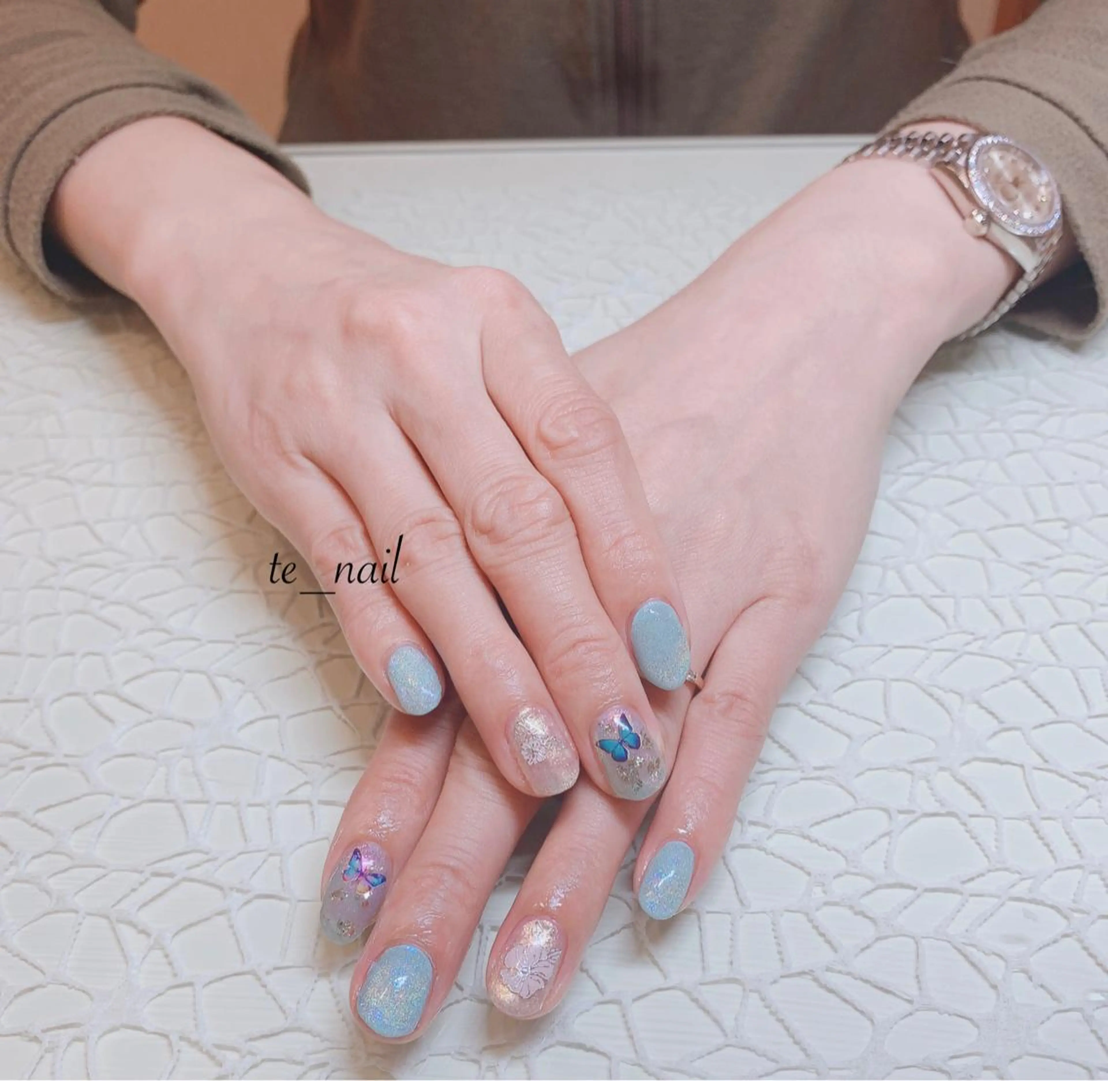 ネイル ブルー ｔe_ nailのネイルデザイン