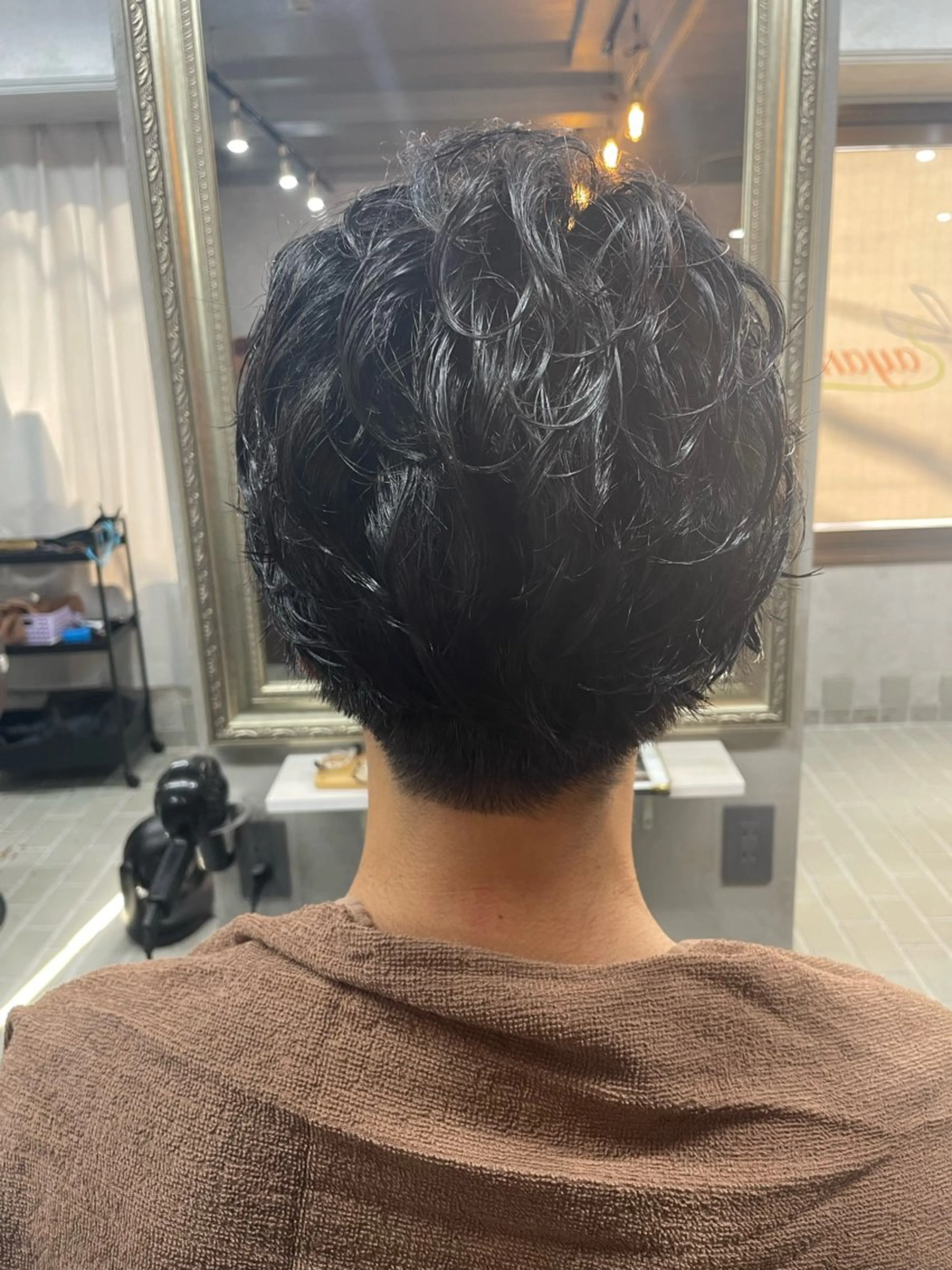 メンズ メンズパーマ カット パーマ 艶髪/透明感カラー 山﨑俊輔のヘアスタイル