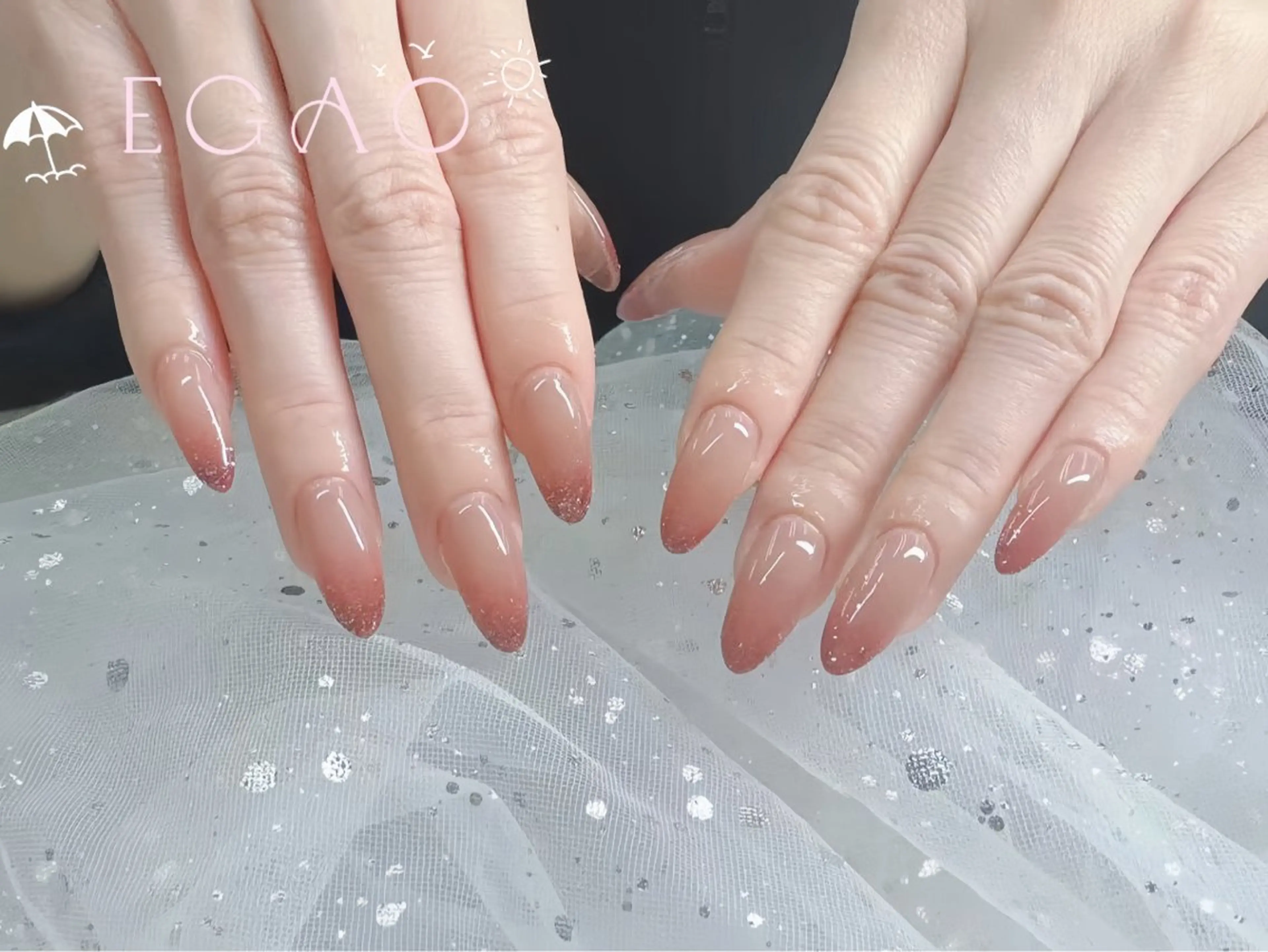 ネイル アートネイル フットネイル フレンチネイル ジェルネイル グラデーション ハンドネイル Egao Nail Salonのネイルデザイン
