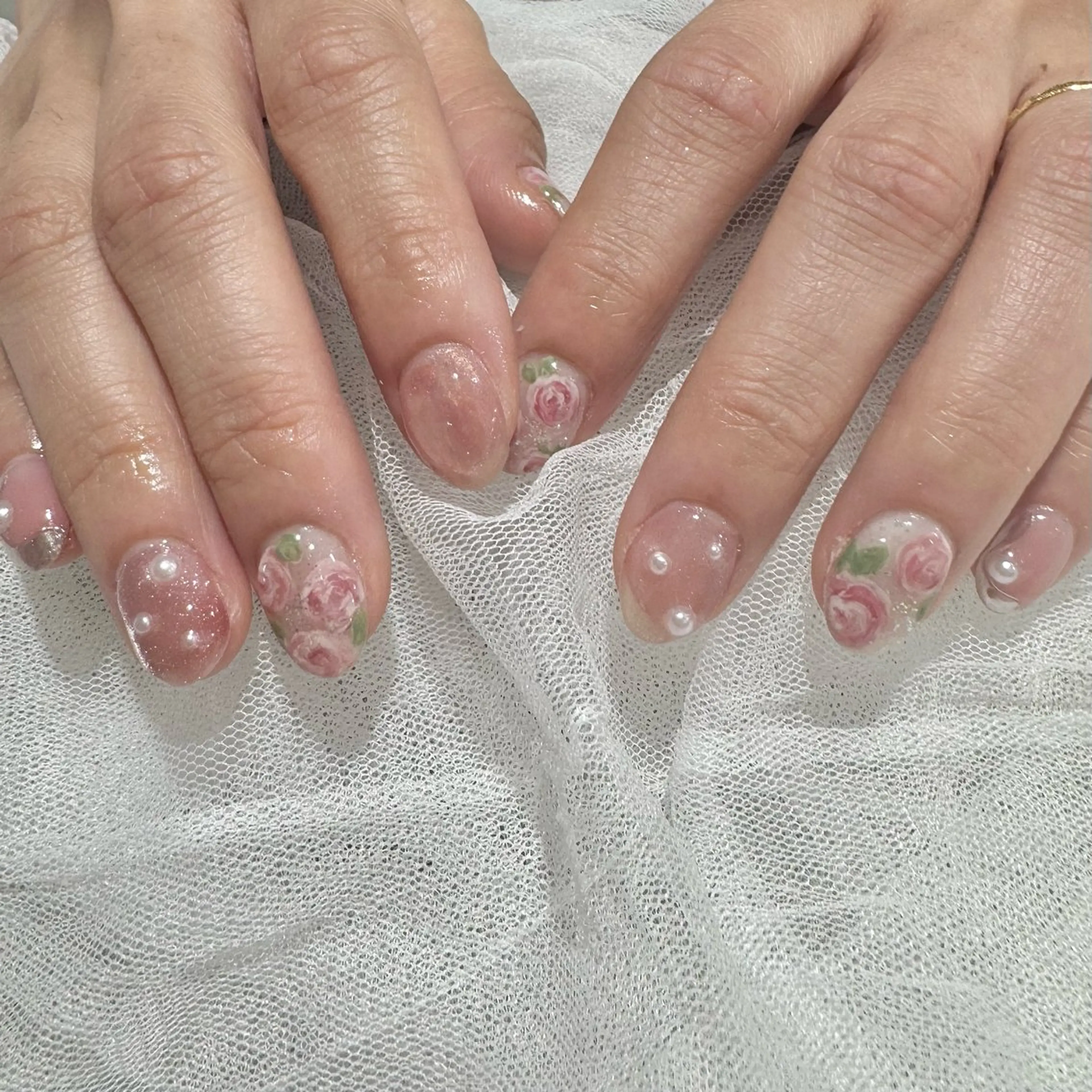 ネイル ハンドネイル 新井 ひなののネイルデザイン