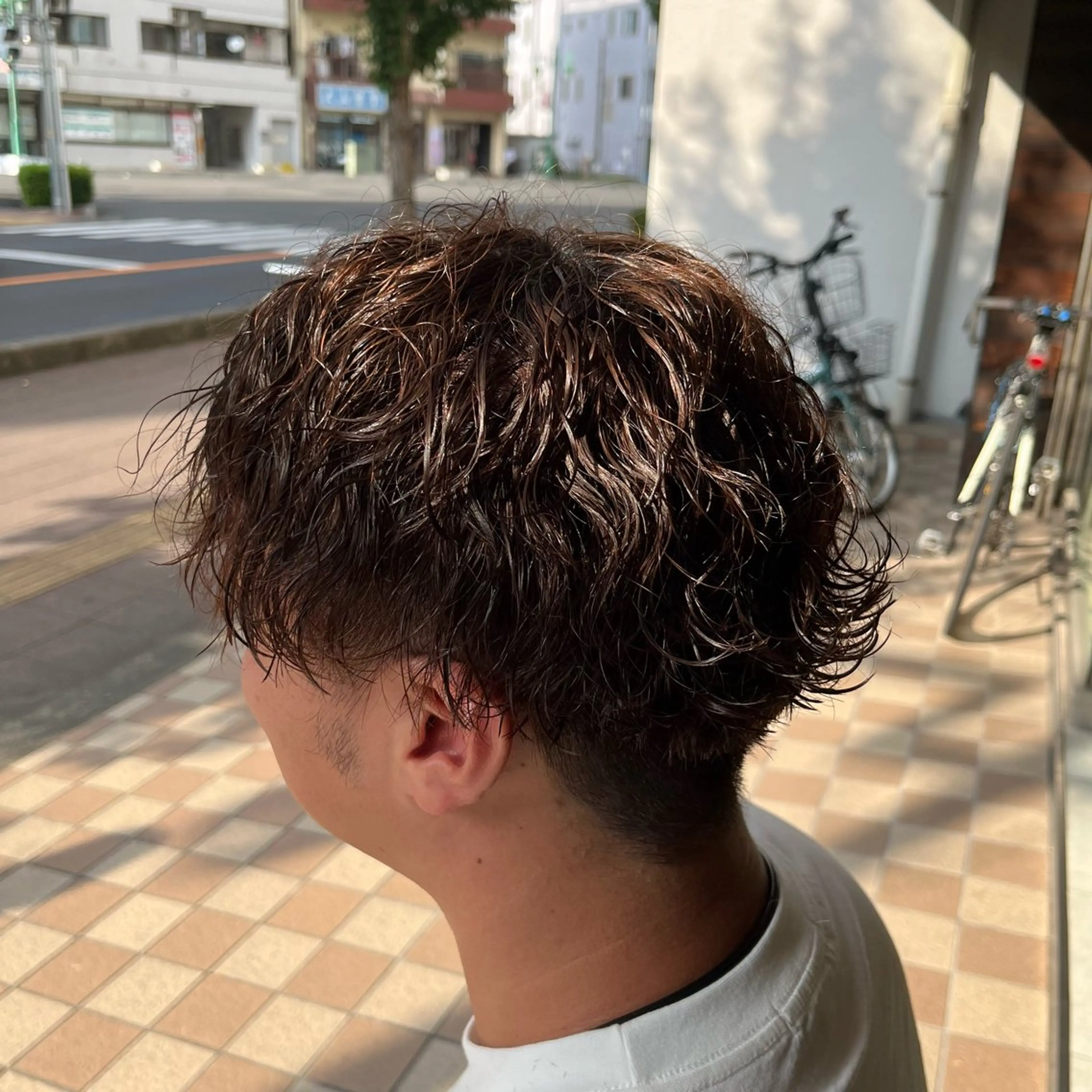 パーマ メンズ メンズパーマ 波巻きパーマ ふるはし みなのヘアスタイル