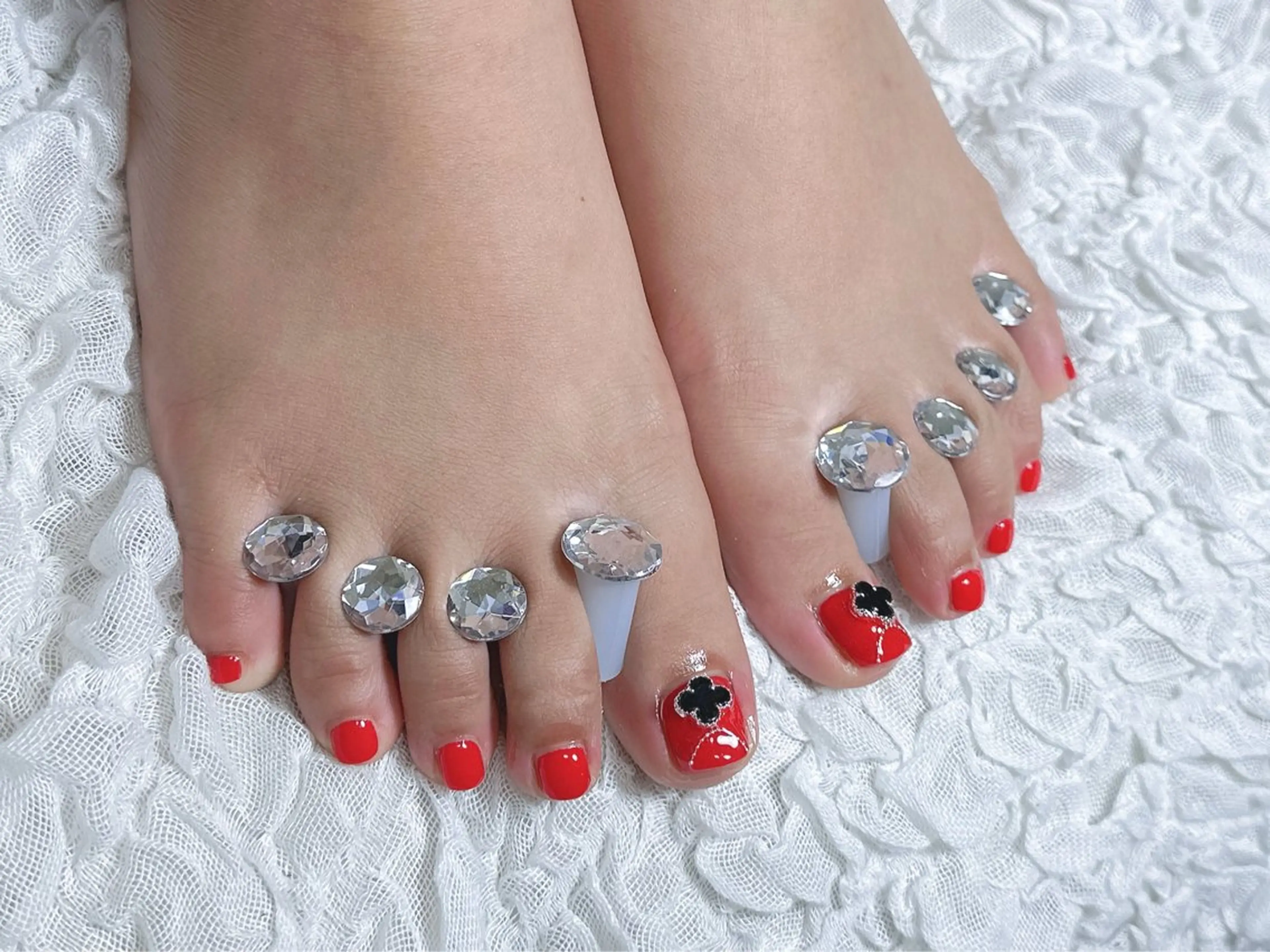 ネイル フットネイル 【Eclat エクラ】nail&beauty所属・Eclat〔エクラ〕 MOEKA𝜗𝜚*のネイルデザイン