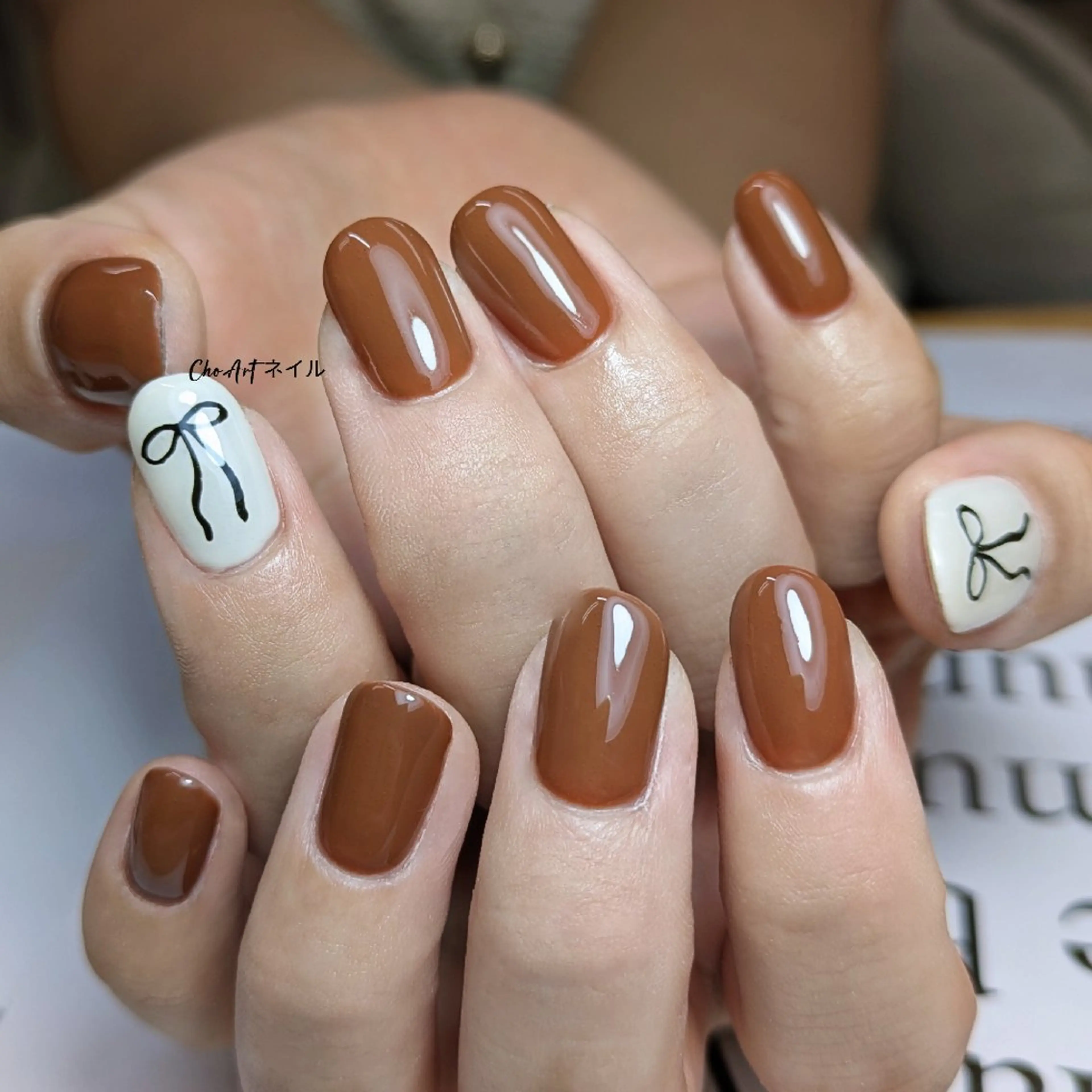 ネイル アートネイル フレンチネイル ハロウィン キラキラネイル ラメ(グリッター) Cho Artネイル所属・ronronne .のネイルデザイン
