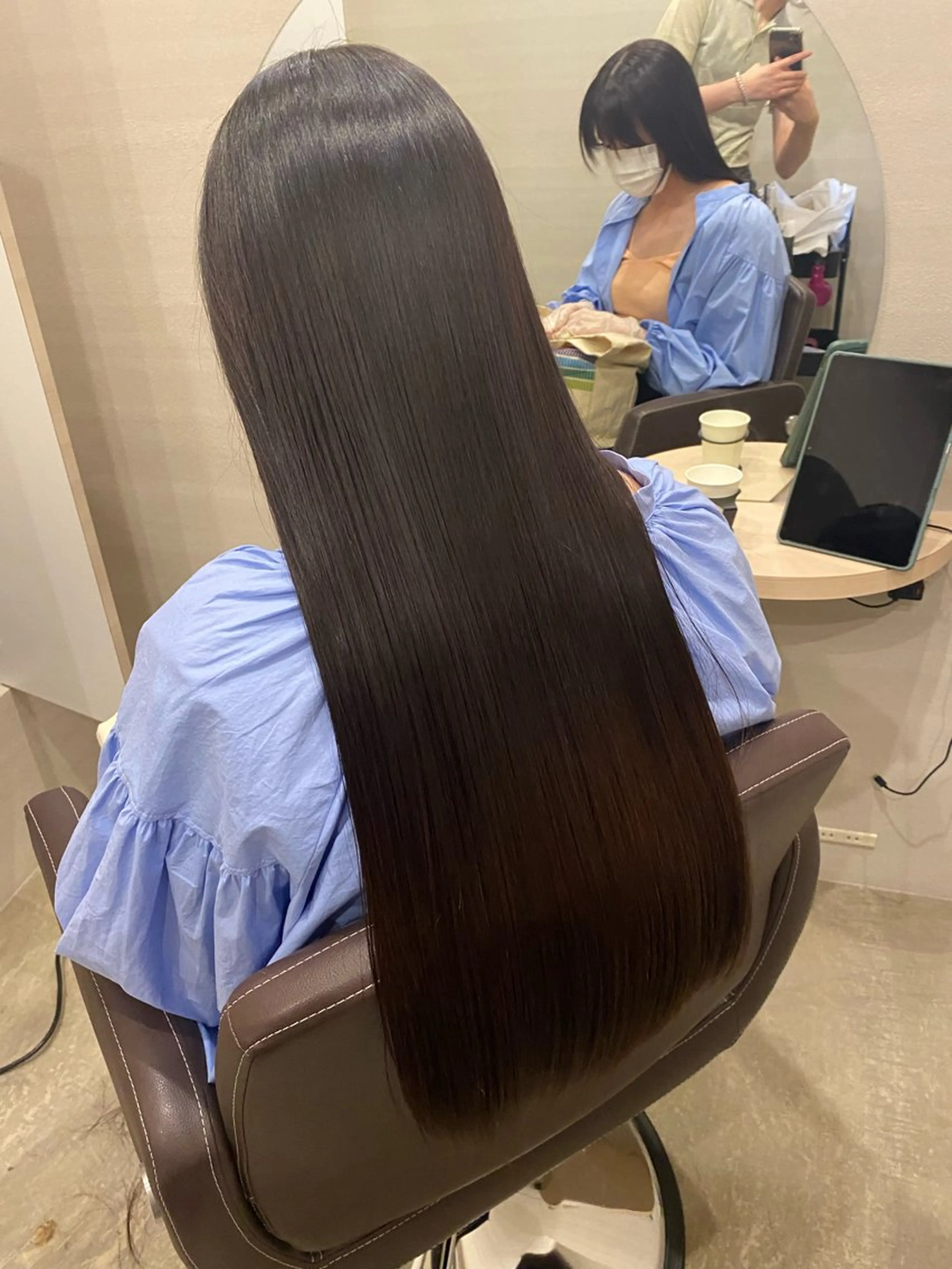 ⭐️【クセが気になる方へ】 Premium艶髪ストレート（縮毛矯正）+カット ¥16900の写真