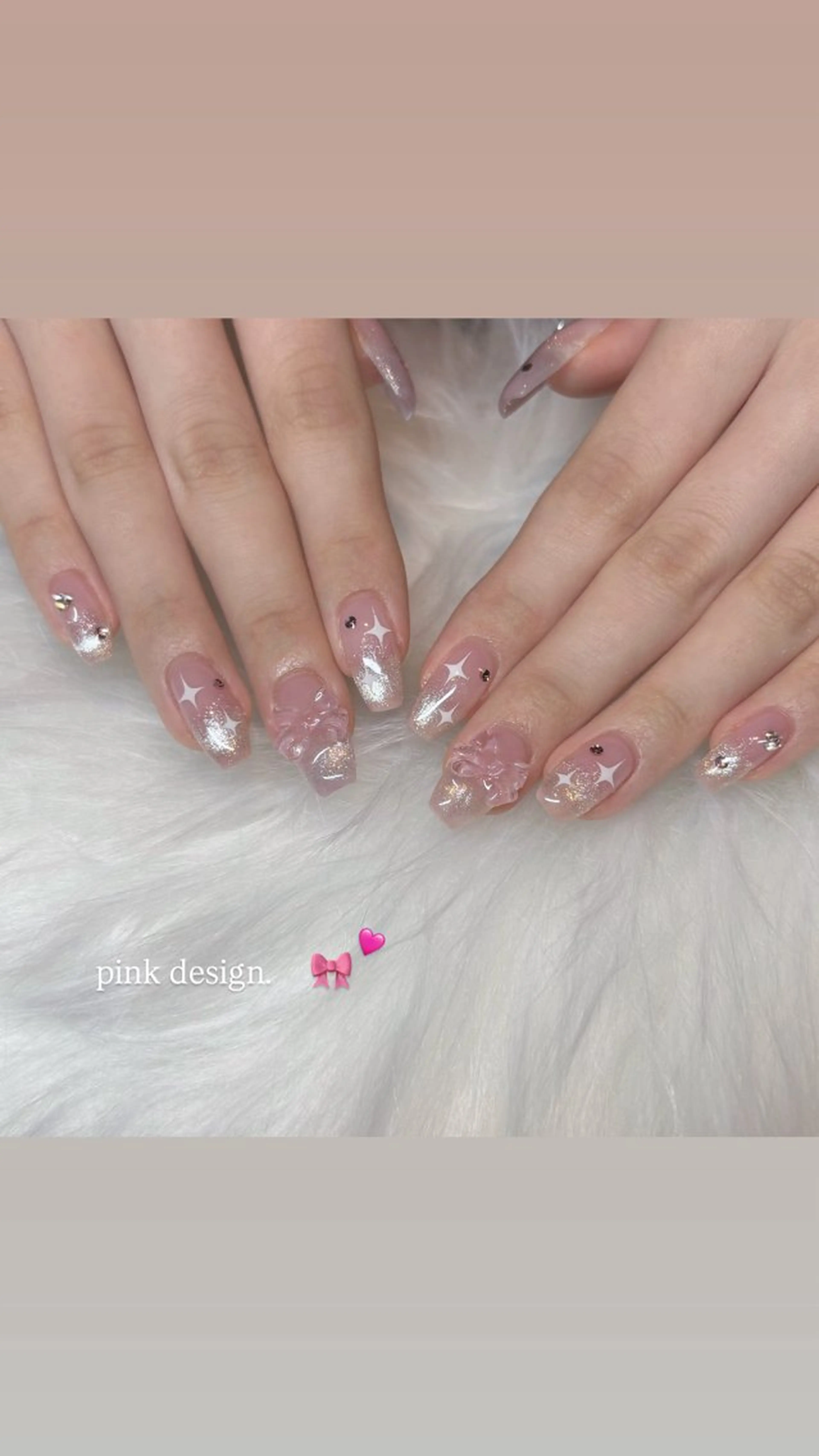 ネイル ガーリー ワンホンネイル cologne nail所属・HAGIHARA MANAのネイルデザイン