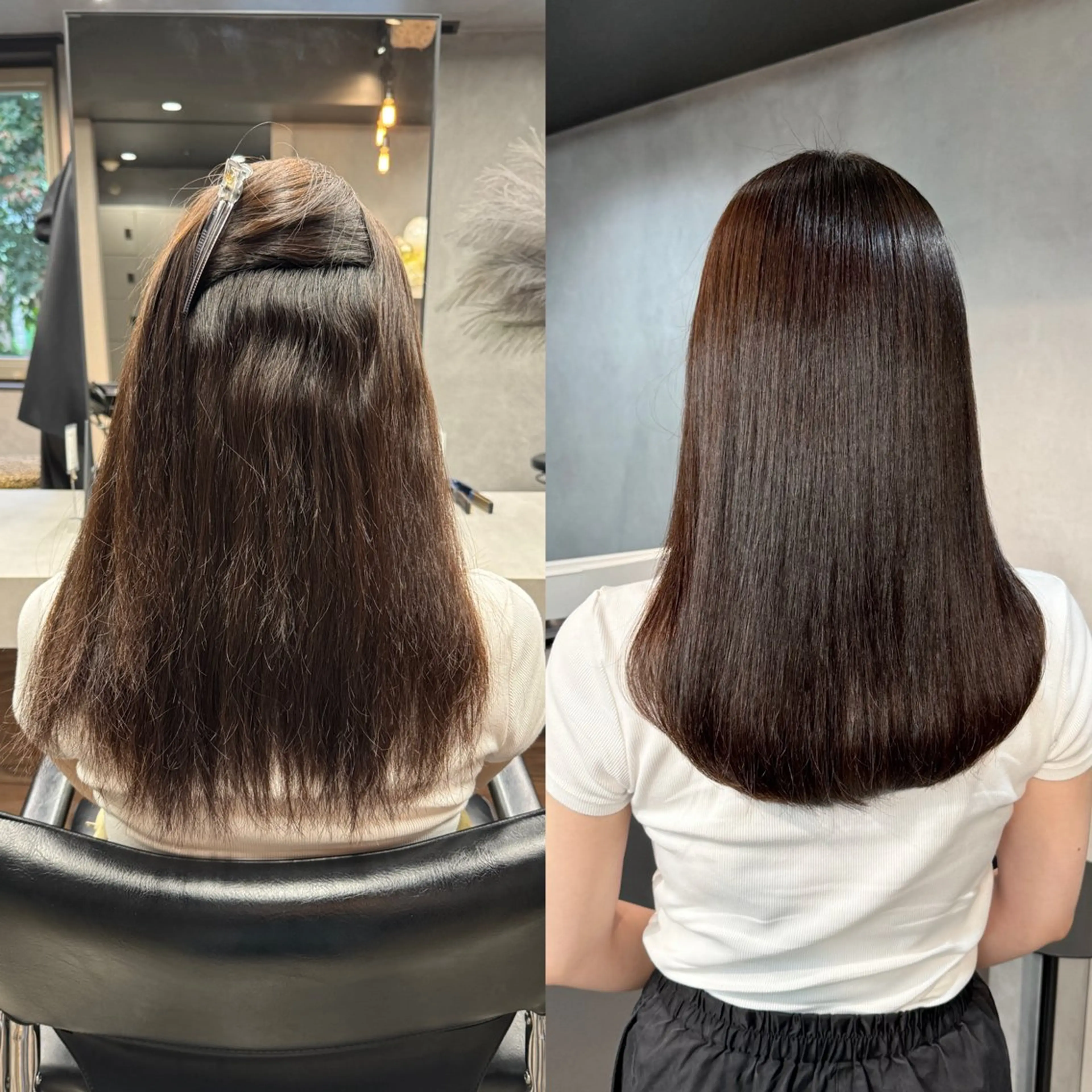 セミロング カット 縮毛矯正 トリートメント 髪質改善/艶髪 MINAMIのヘアスタイル