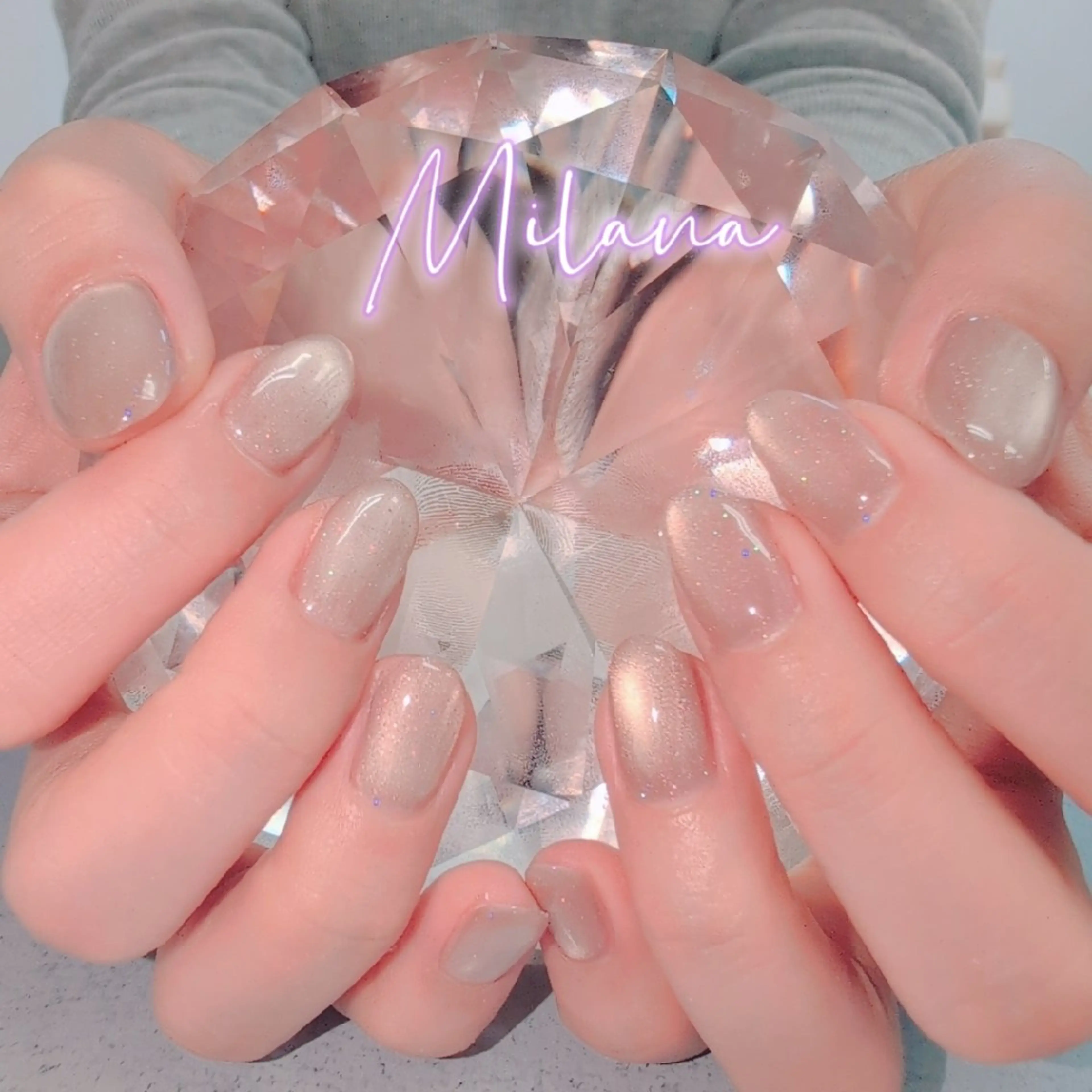 ネイル マグネットネイル ワンカラーネイル ハンドネイル Milana 川瀬のネイルデザイン